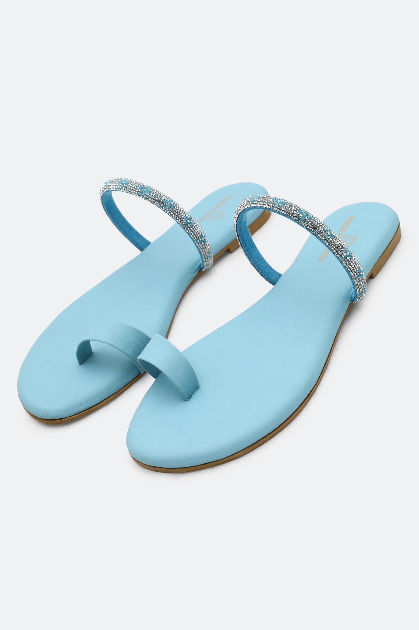 Turquoise Ladies Casual Slippers - Image 4