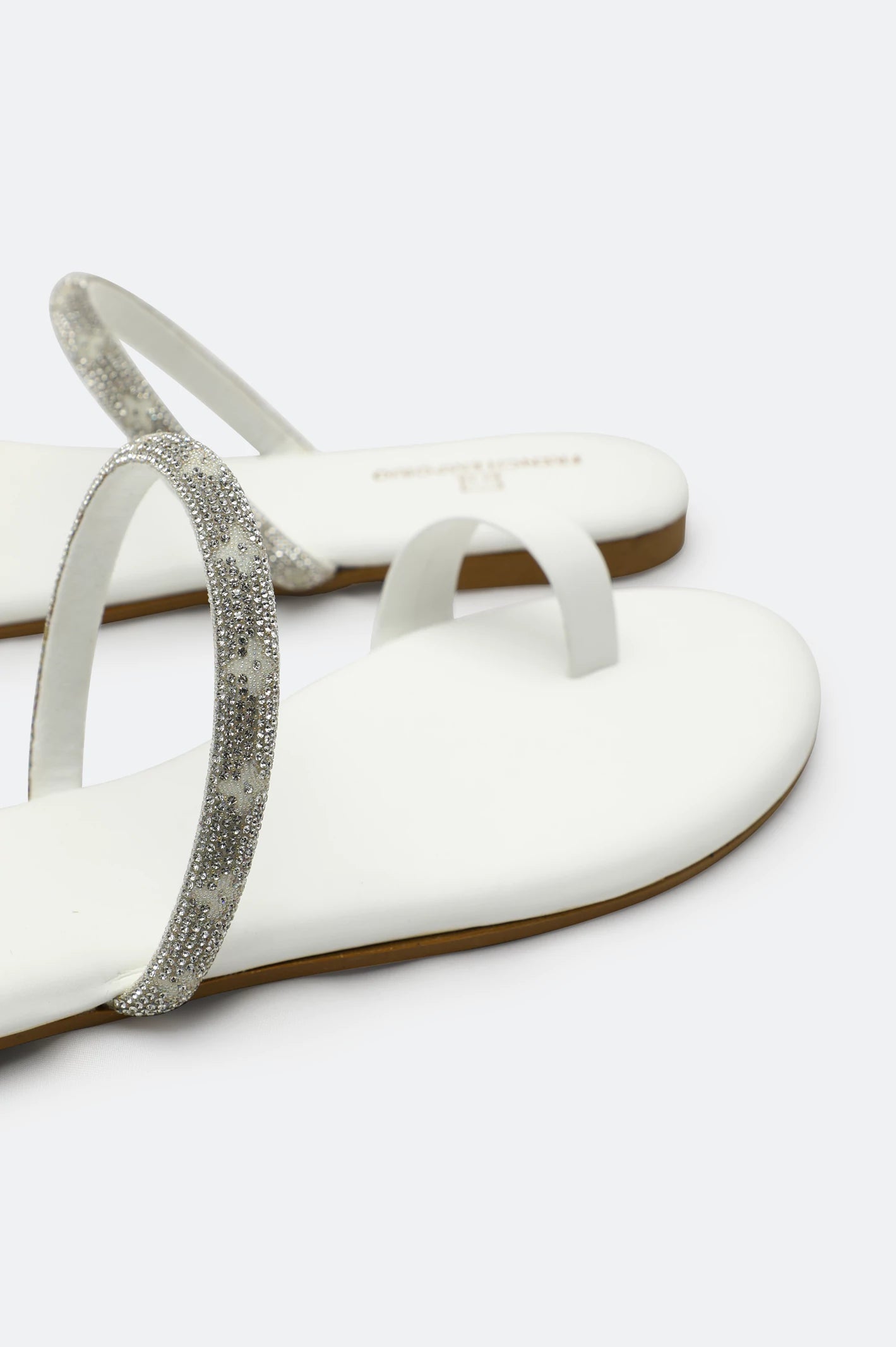 White Ladies Casual Slippers - Image 2
