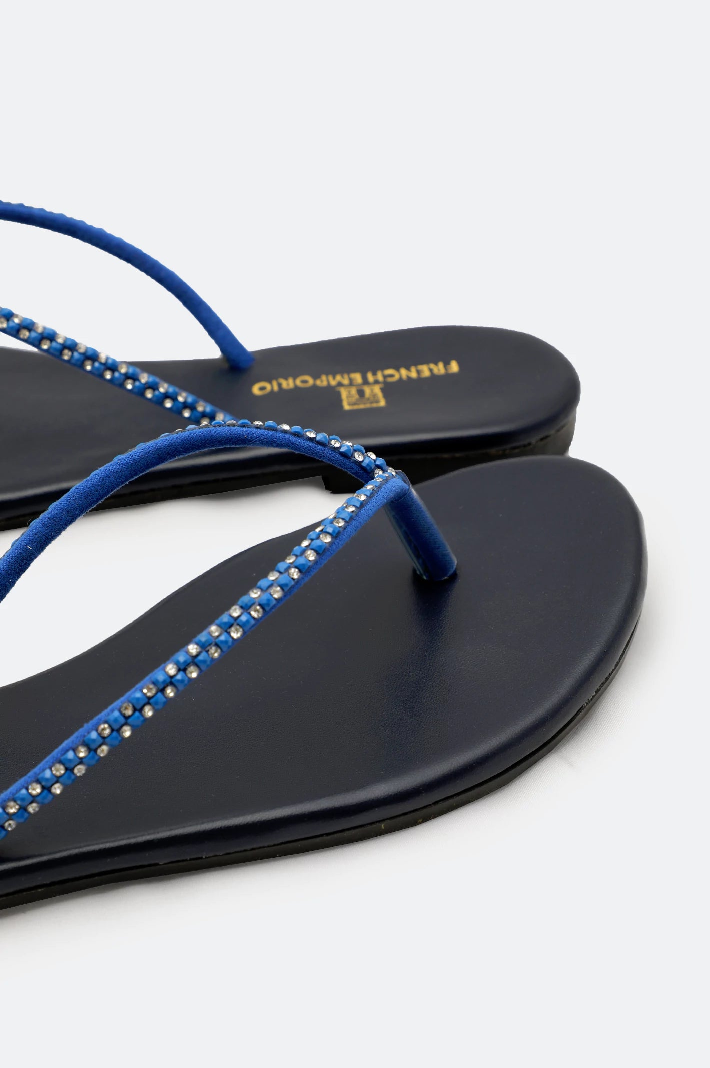 Navy Blue Ladies Casual Slippers - Image 2