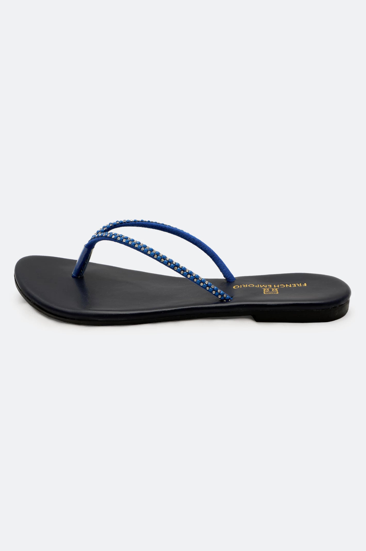 Navy Blue Ladies Casual Slippers - Image 3