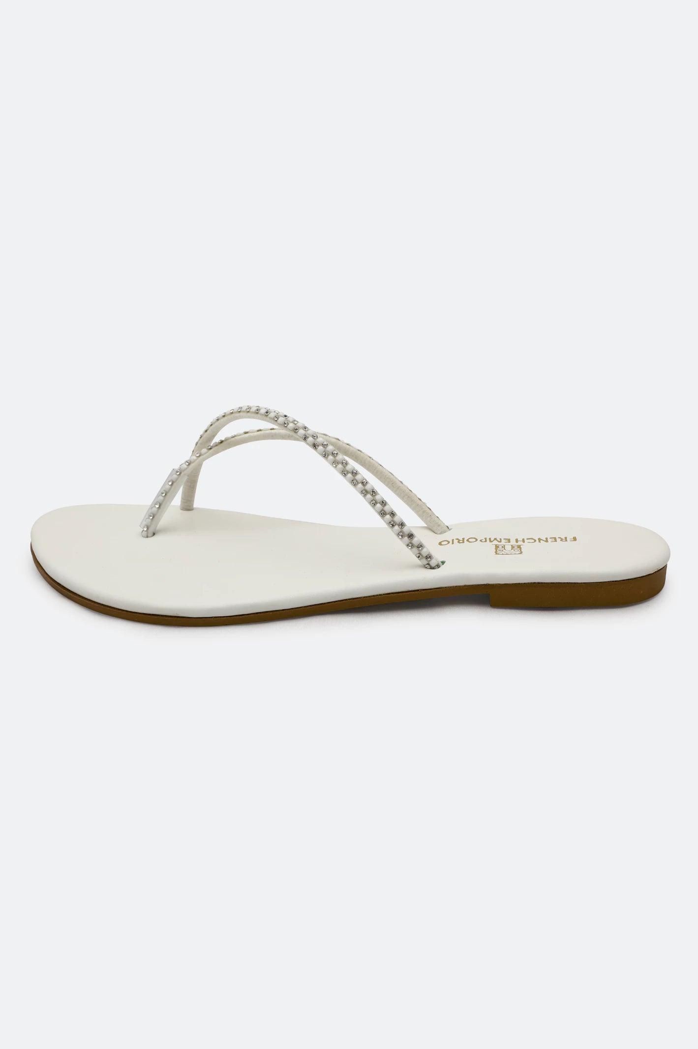 White Ladies Casual Slippers - Image 3