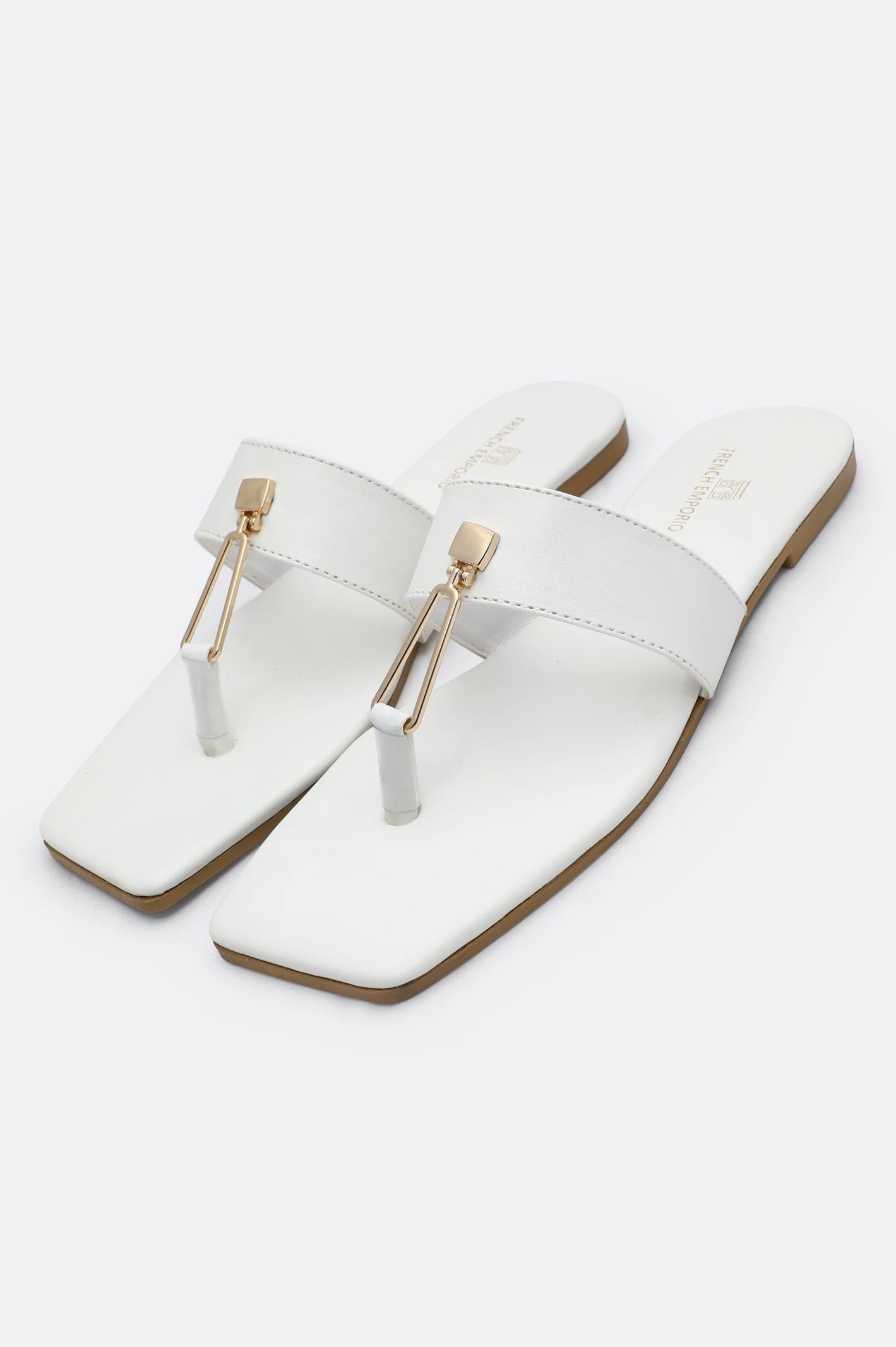 White Ladies Casual Slippers - Image 4