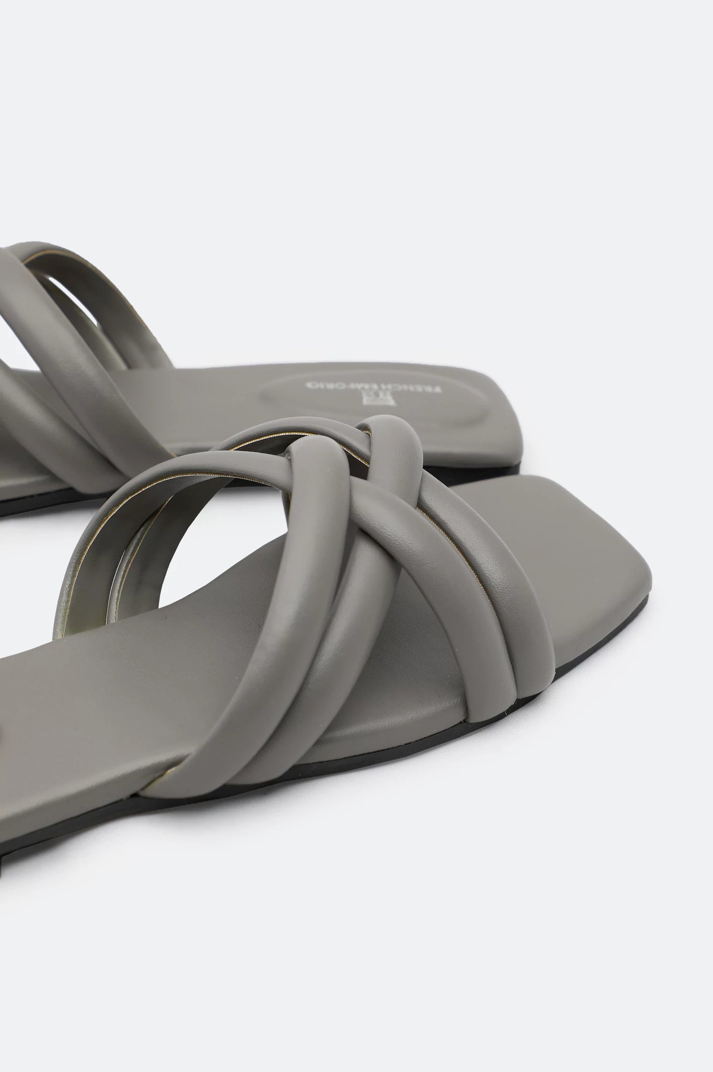 Grey Ladies Casual Slippers - Image 2