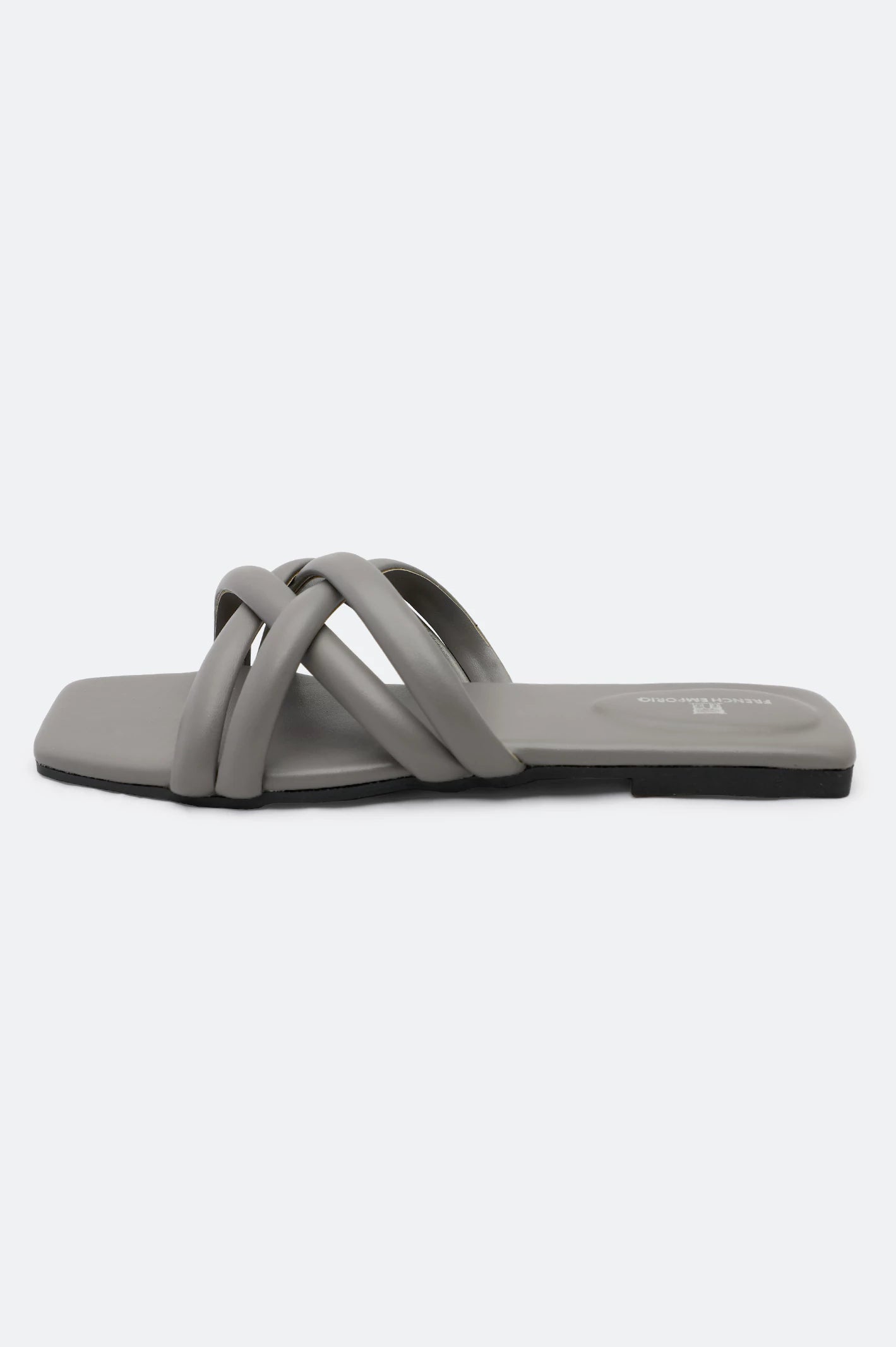 Grey Ladies Casual Slippers - Image 3
