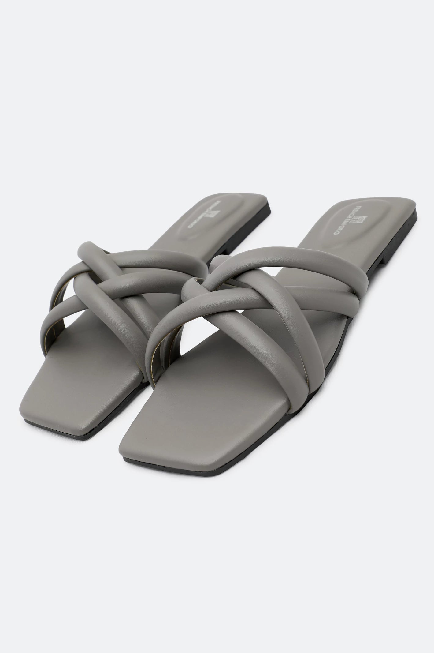 Grey Ladies Casual Slippers - Image 4