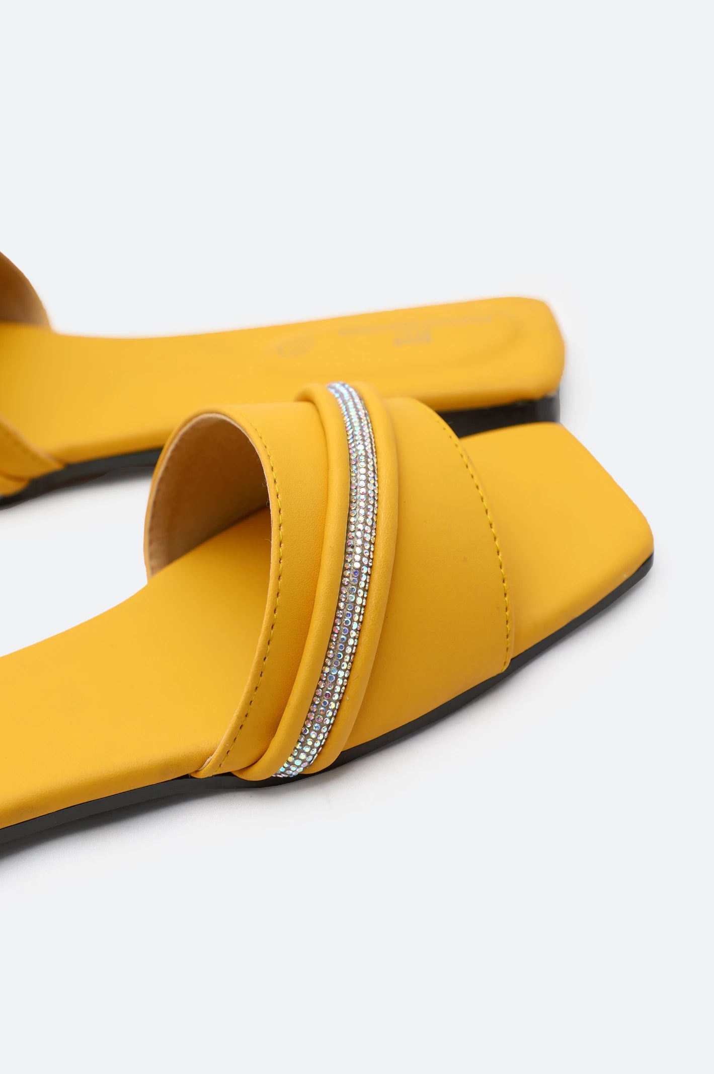 Yellow Ladies Casual Slippers - Image 2