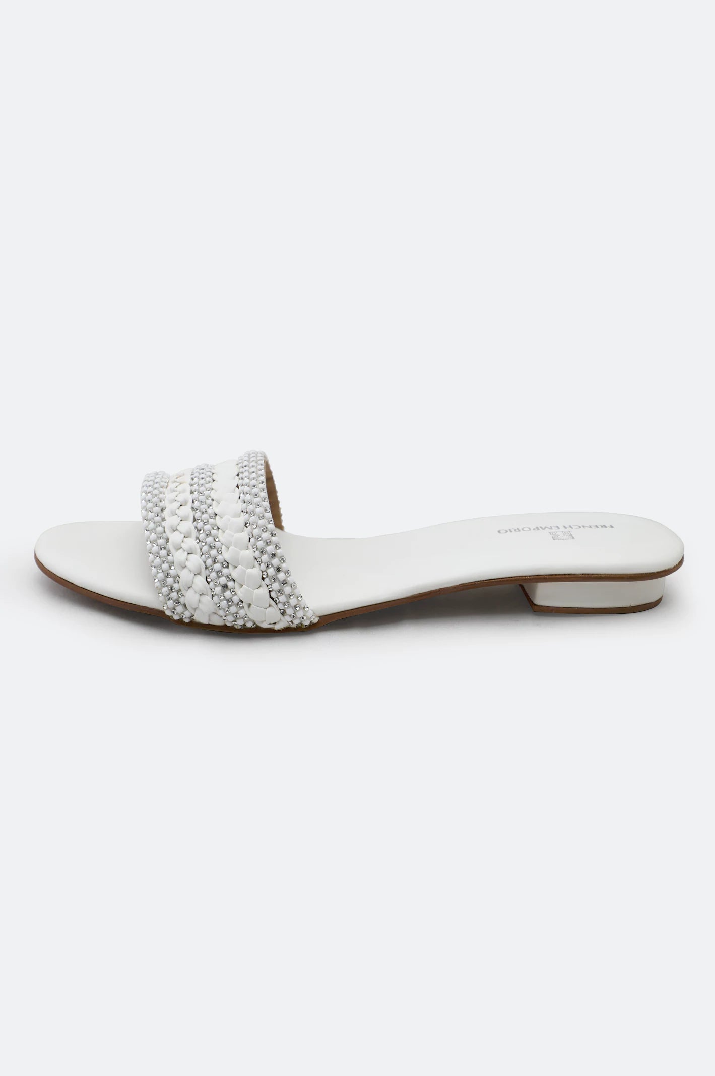 White Ladies Casual Slippers - Image 3