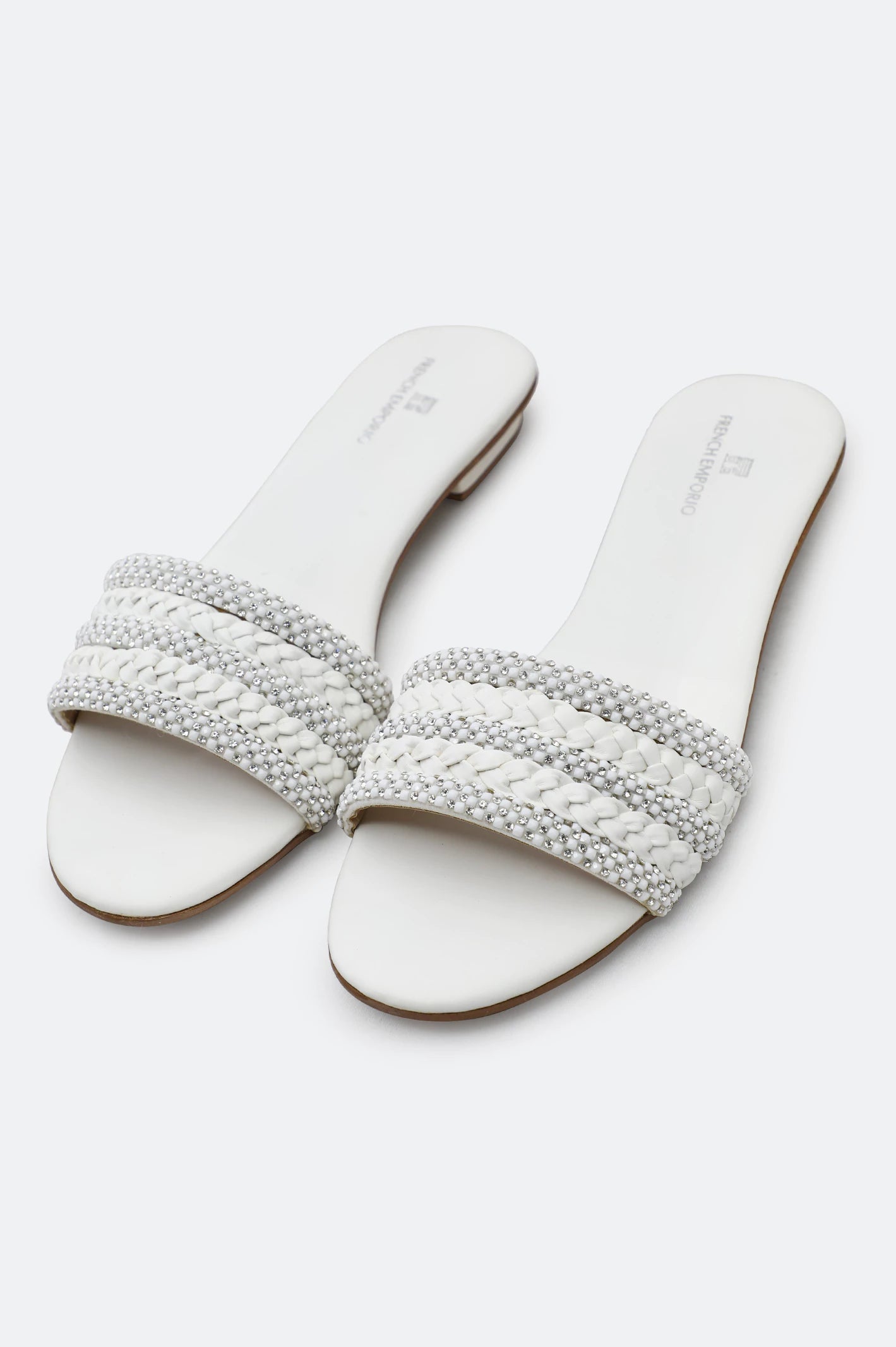White Ladies Casual Slippers - Image 4