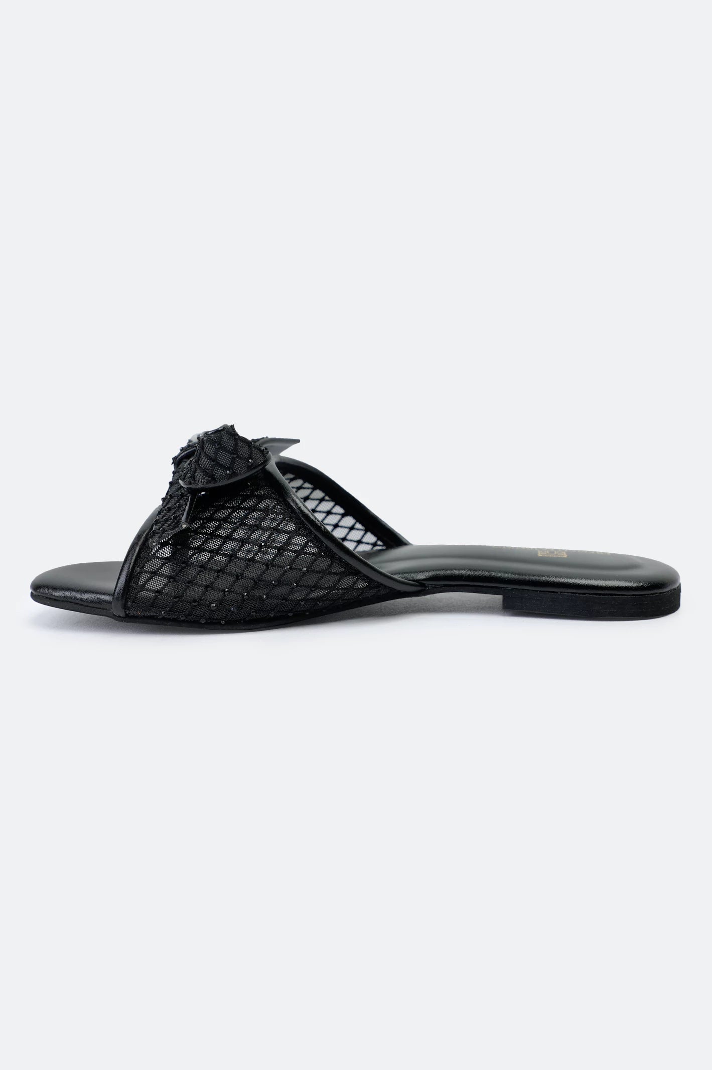 Ladies Black Formal Slippers - Image 3