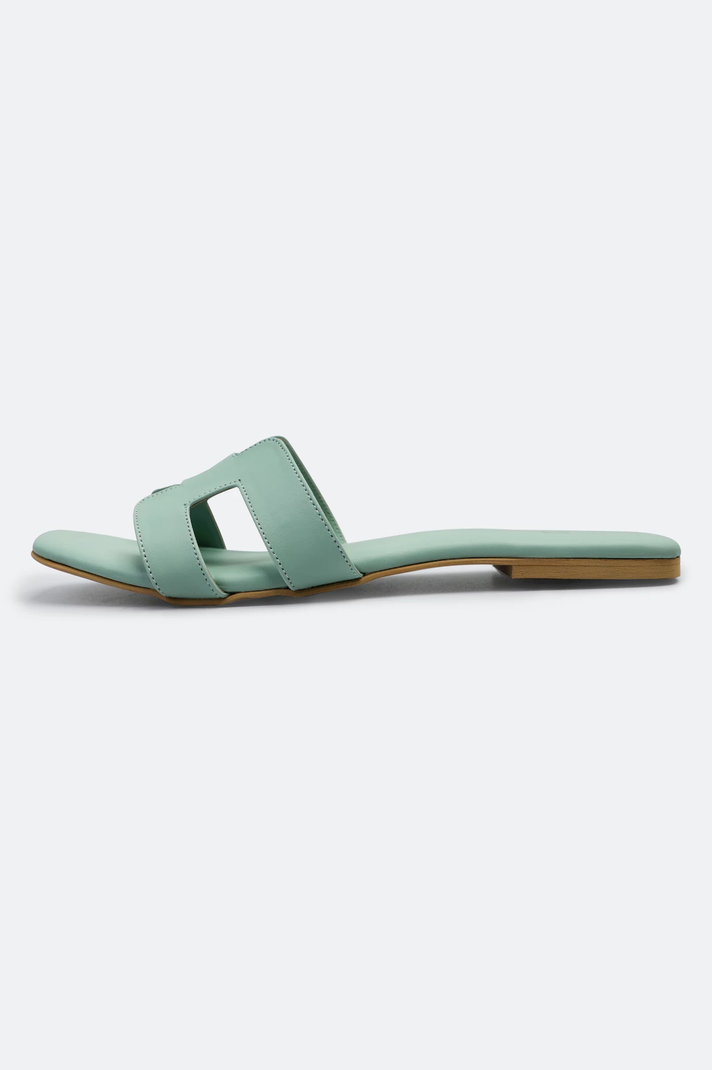 Sea Green Ladies Casual Slippers - Image 3
