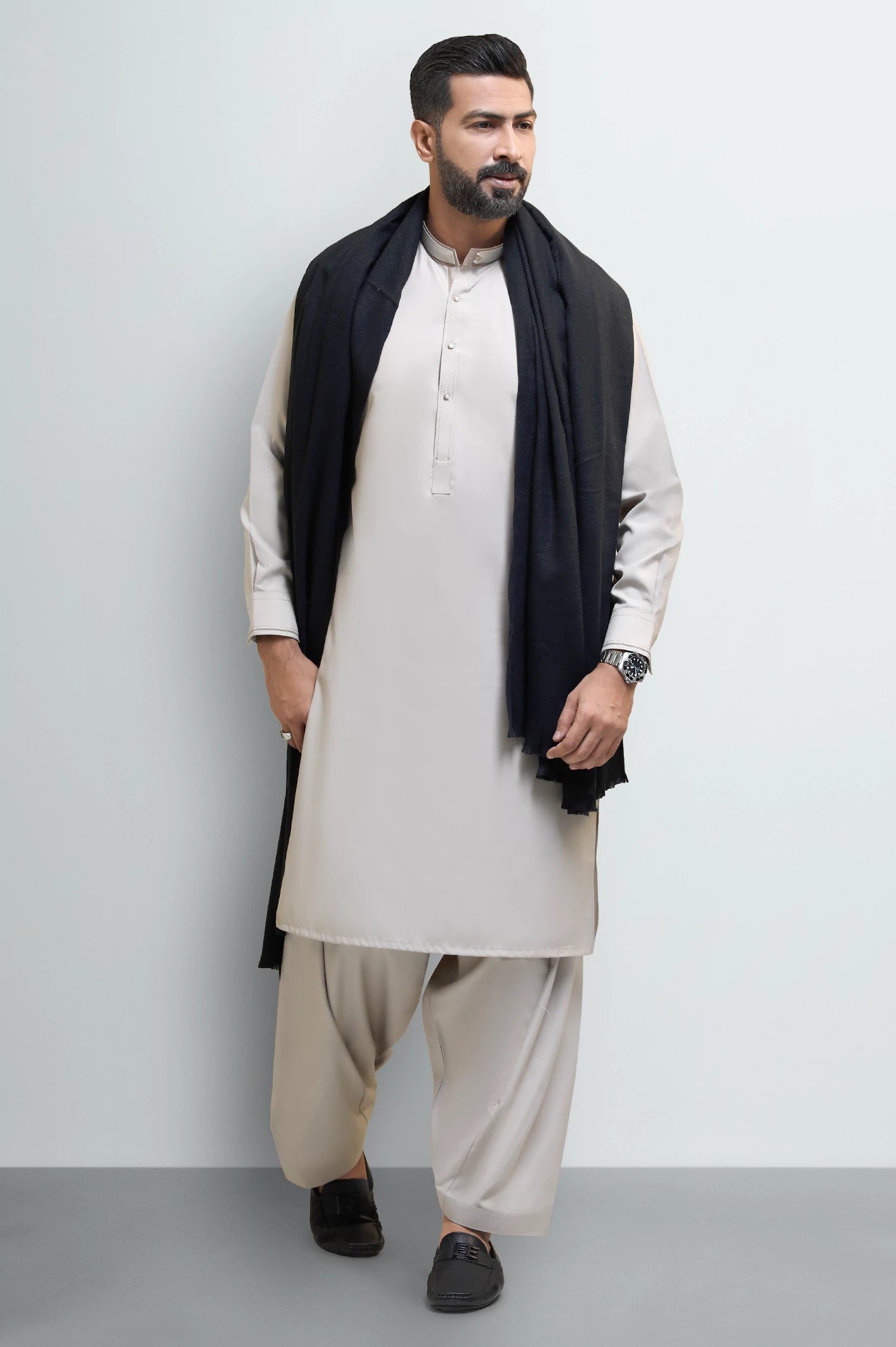 Black Men's Shawl