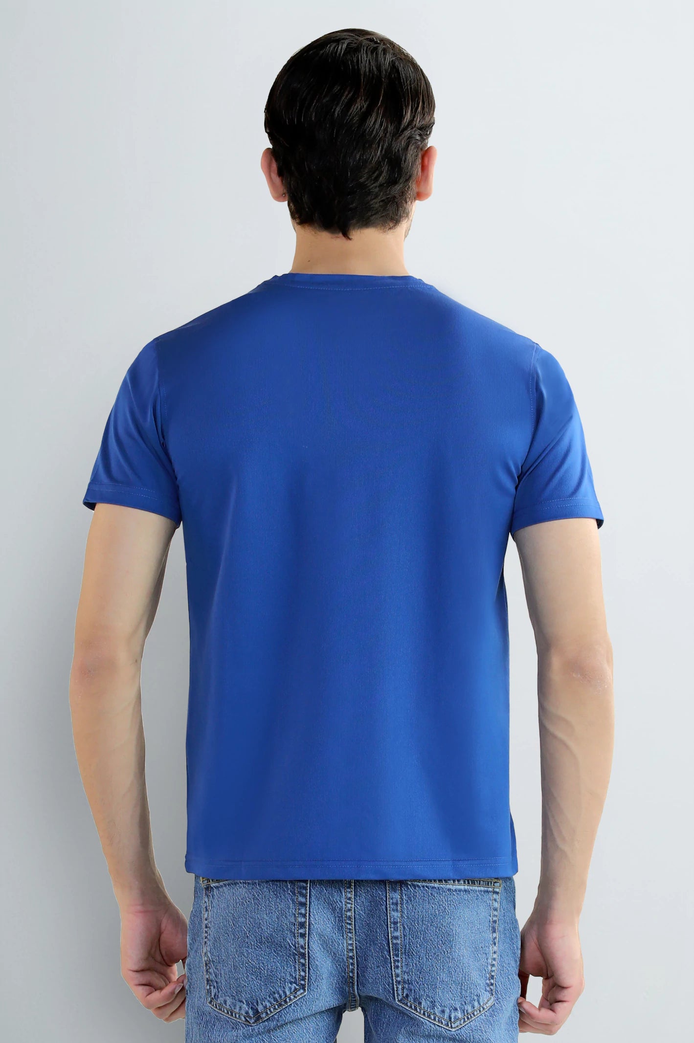 Royal Blue Crew Neck T-Shirt - Image 3