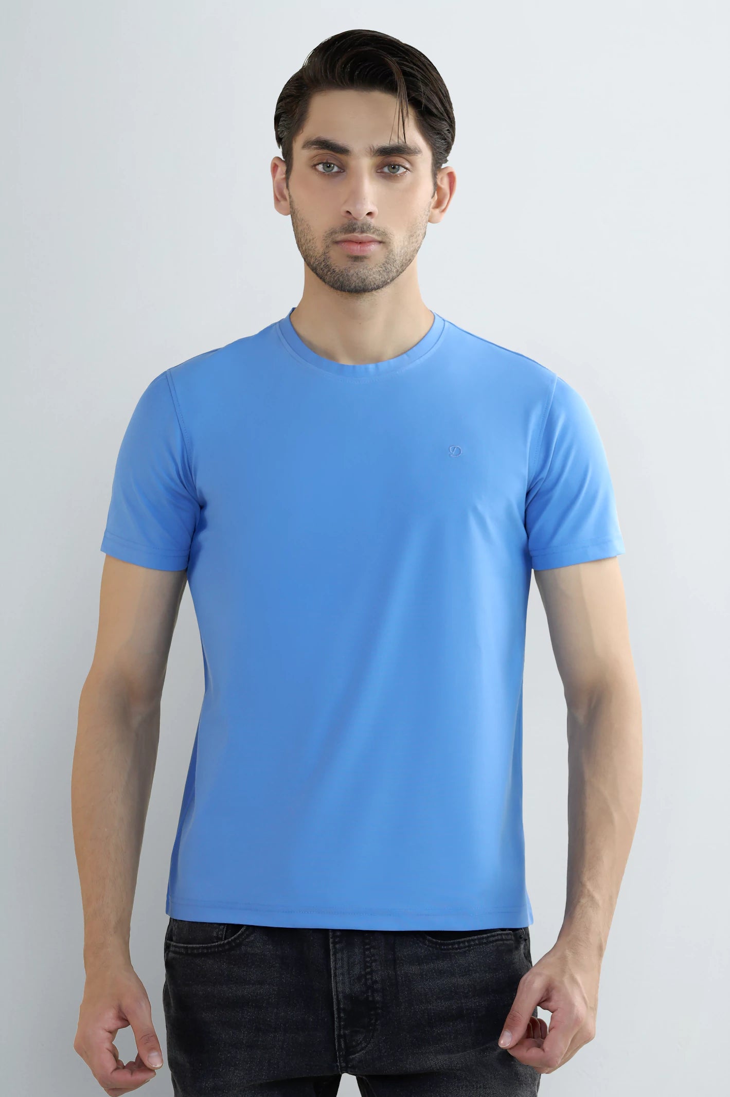 Sky Blue Crew Neck T-Shirt