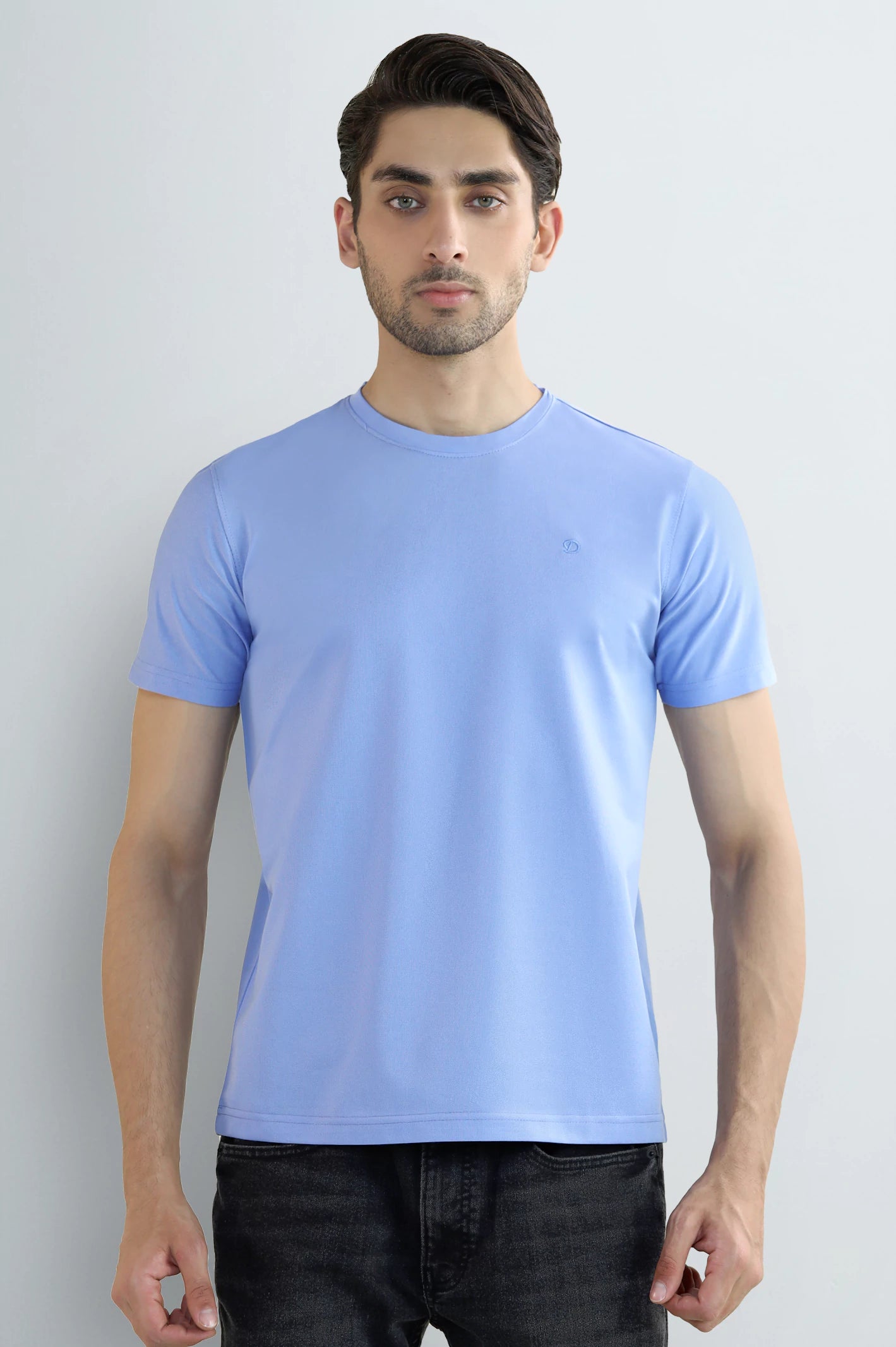 Sky Blue Crew Neck T-Shirt