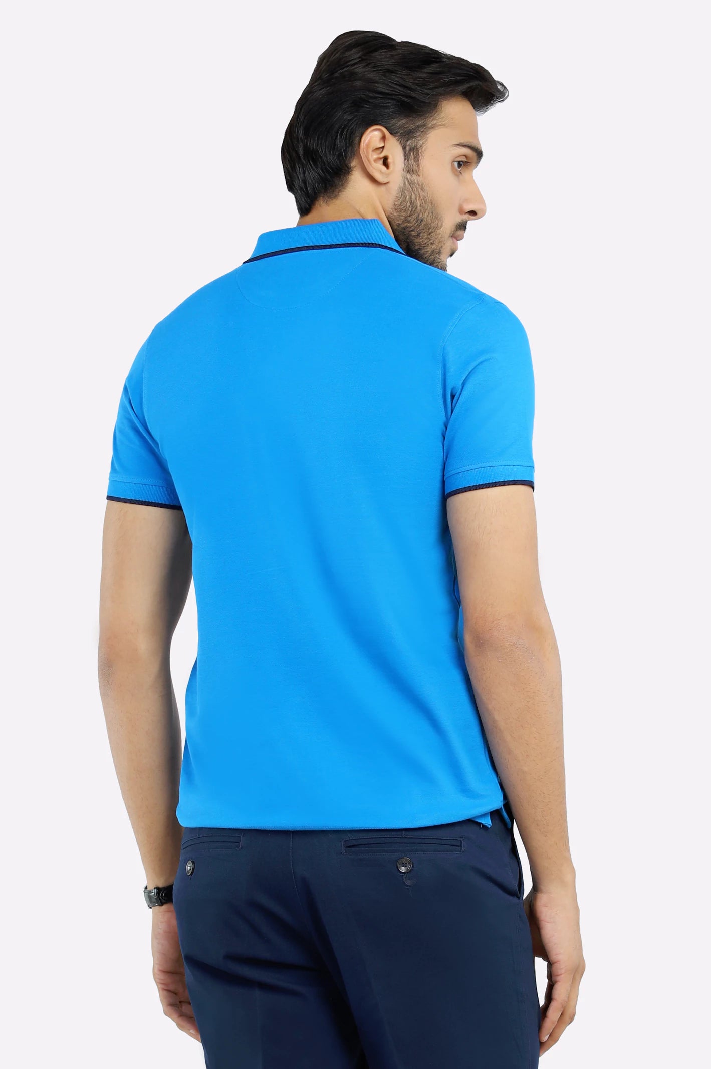 Jacquard Collar Polo - Image 4