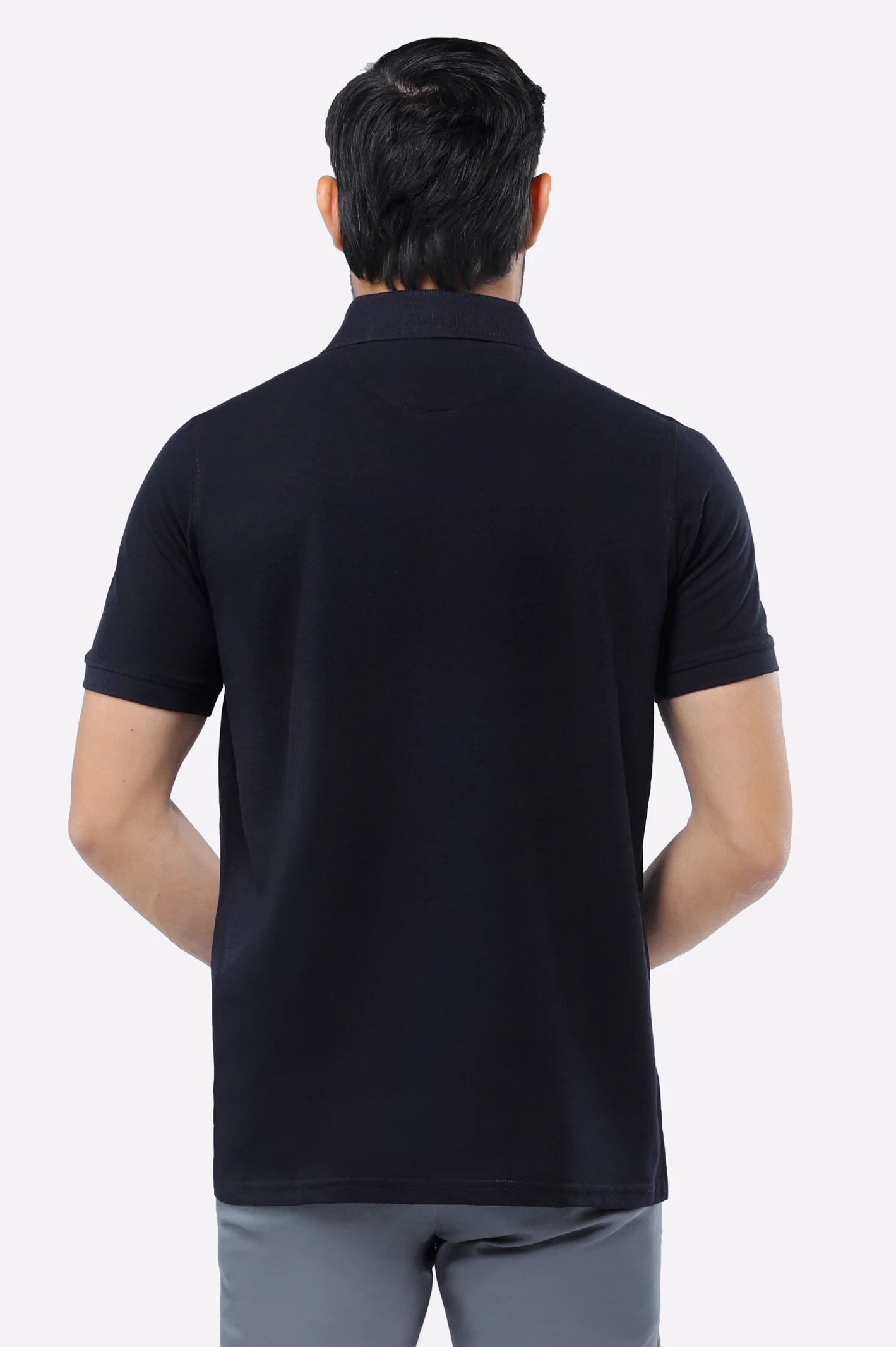 Black Tipping Collar Polo - Image 3