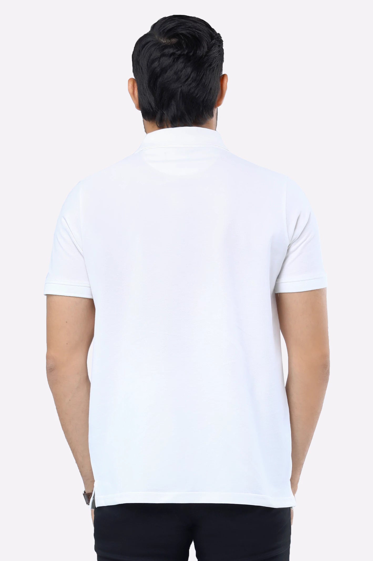 White Tipping Collar Polo - Image 3