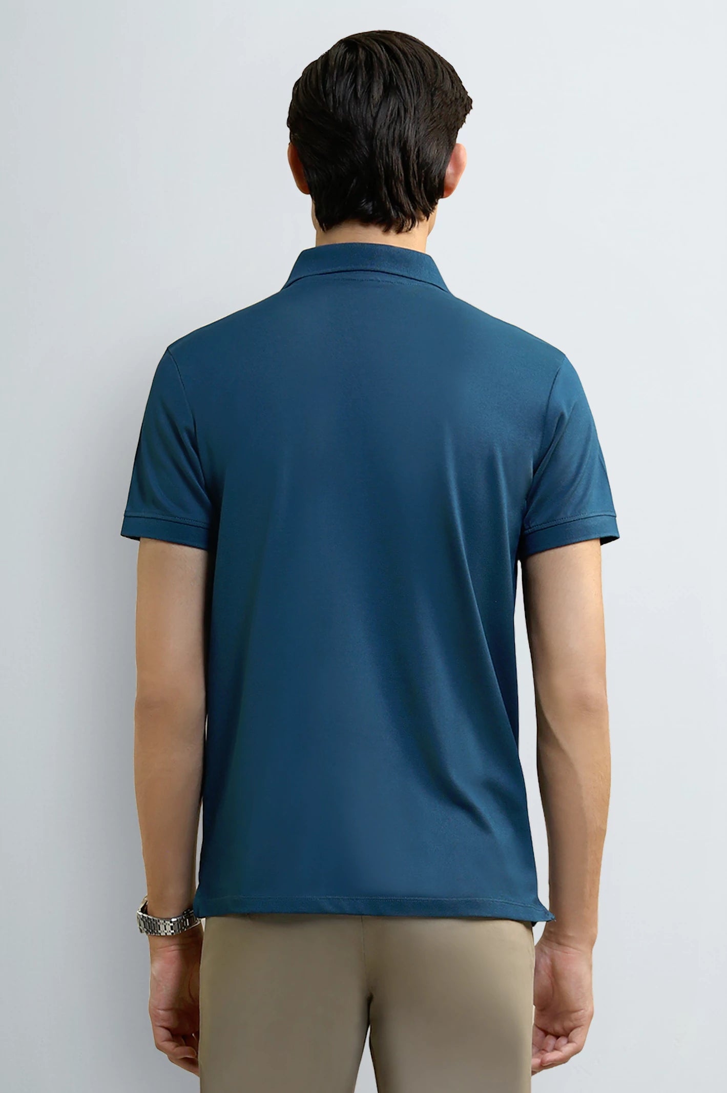 Sailor Blue Solid Collar Polo - Image 3