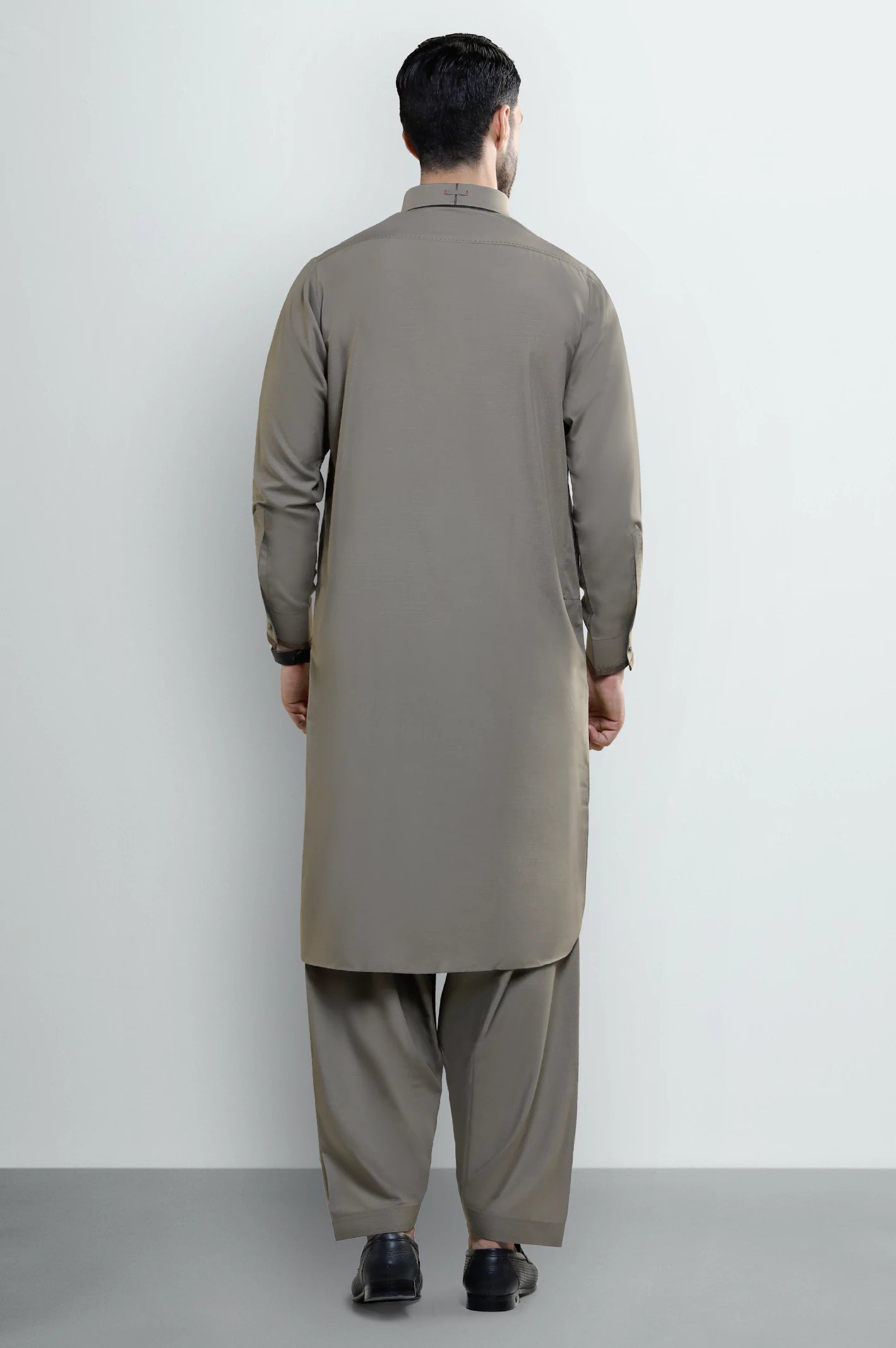Beige Wash & Wear Shalwar Kameez - Image 4