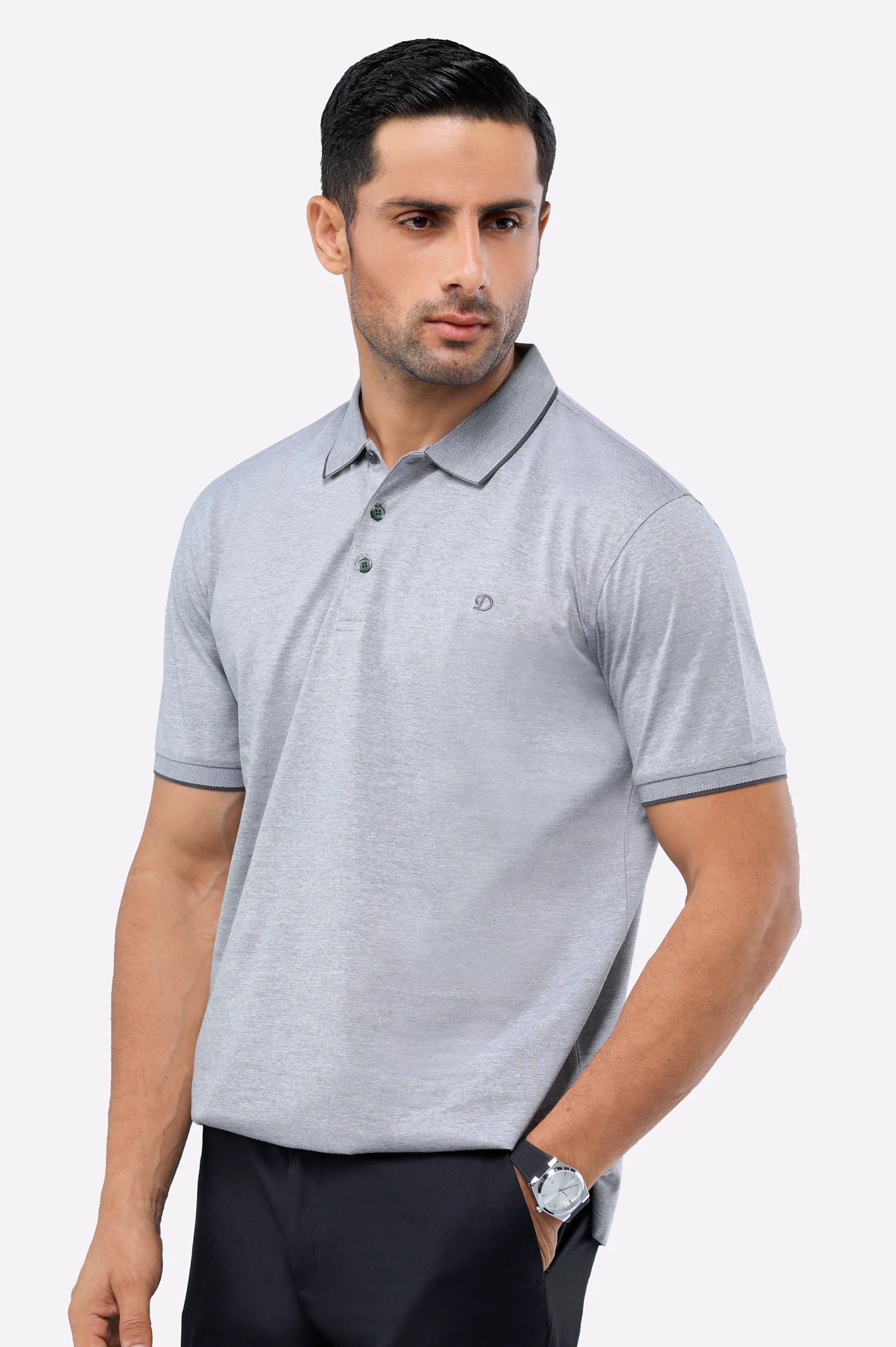 Light Grey Dry Fit Polo