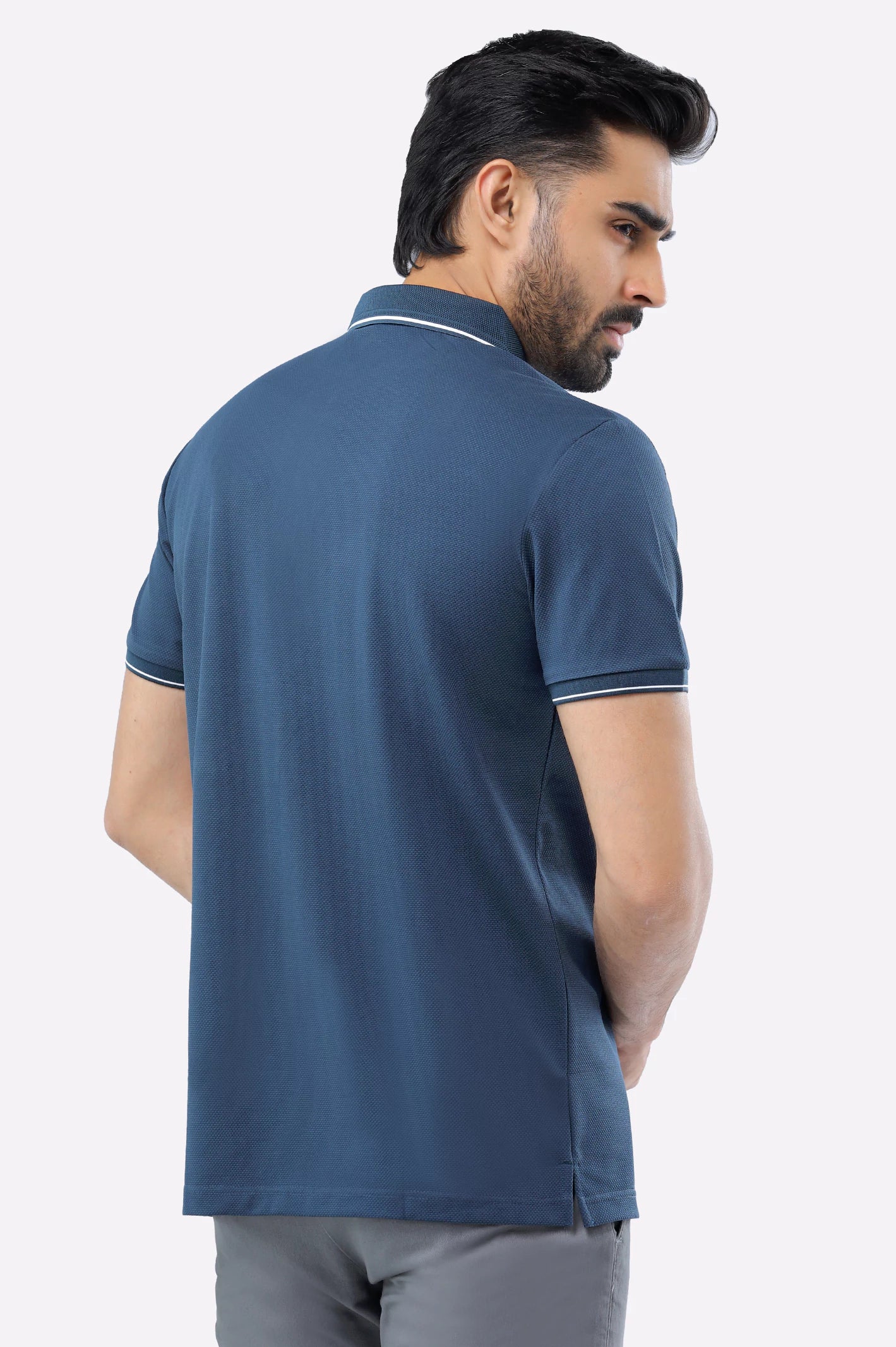 Dark Green Basic Mercerized Polo - Image 3