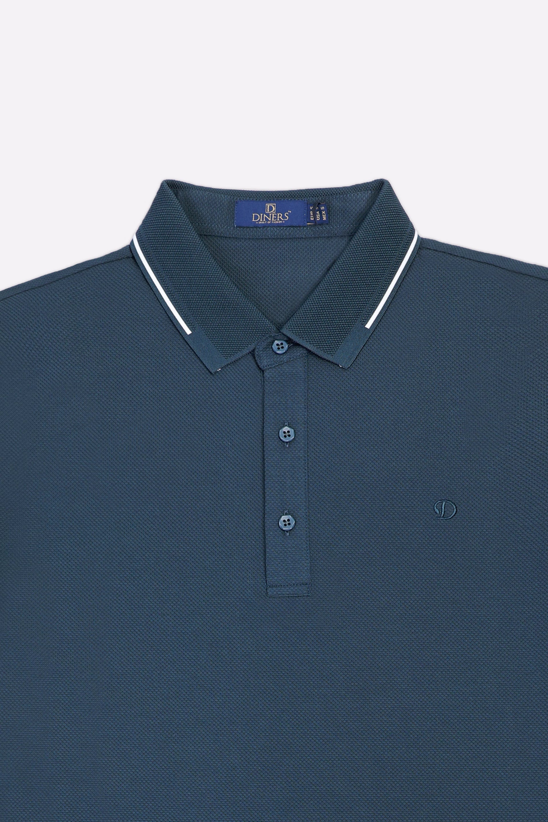 Dark Green Basic Mercerized Polo - Image 5