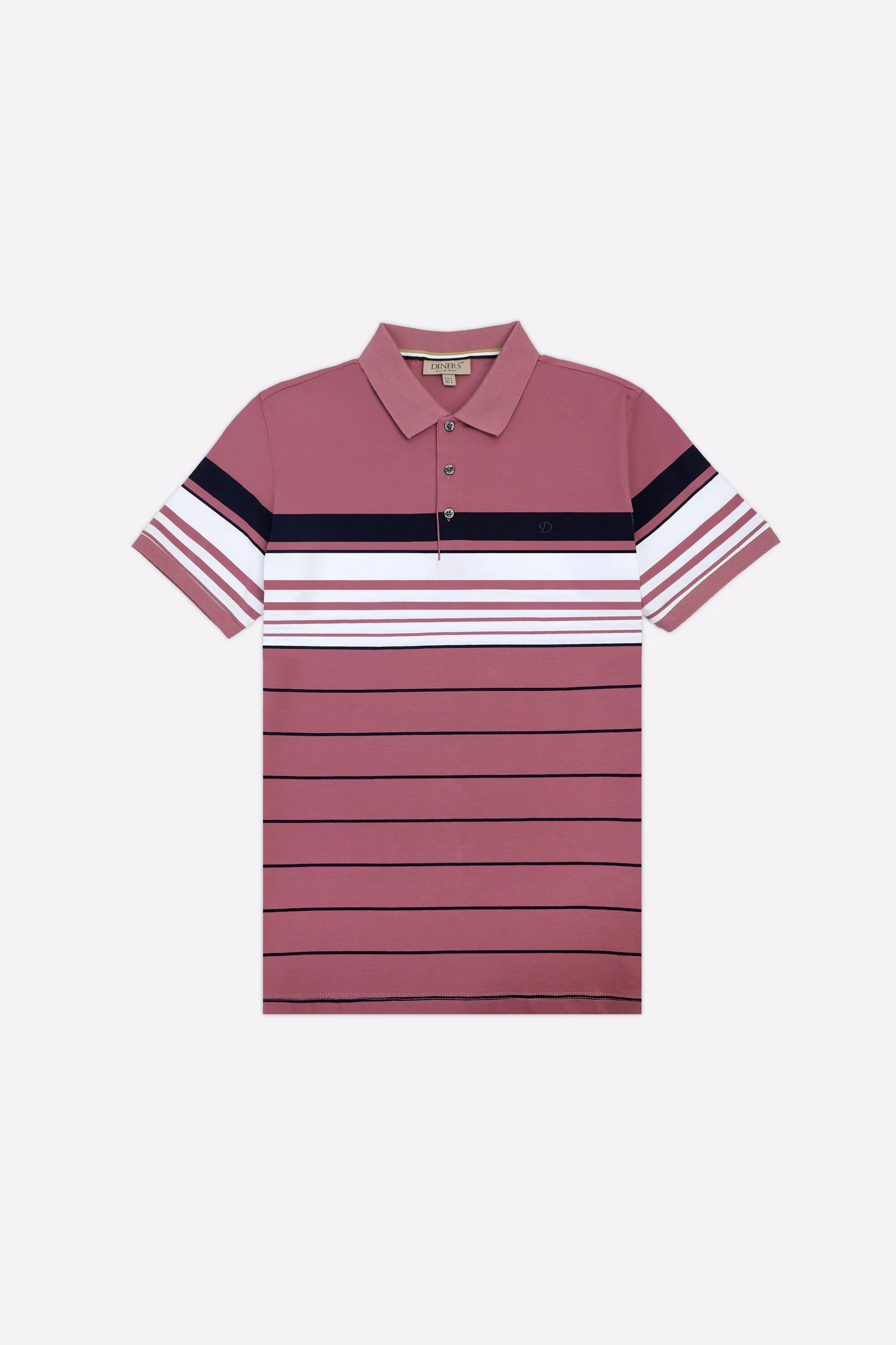 Pink Yarn Dyed Polo - Image 4