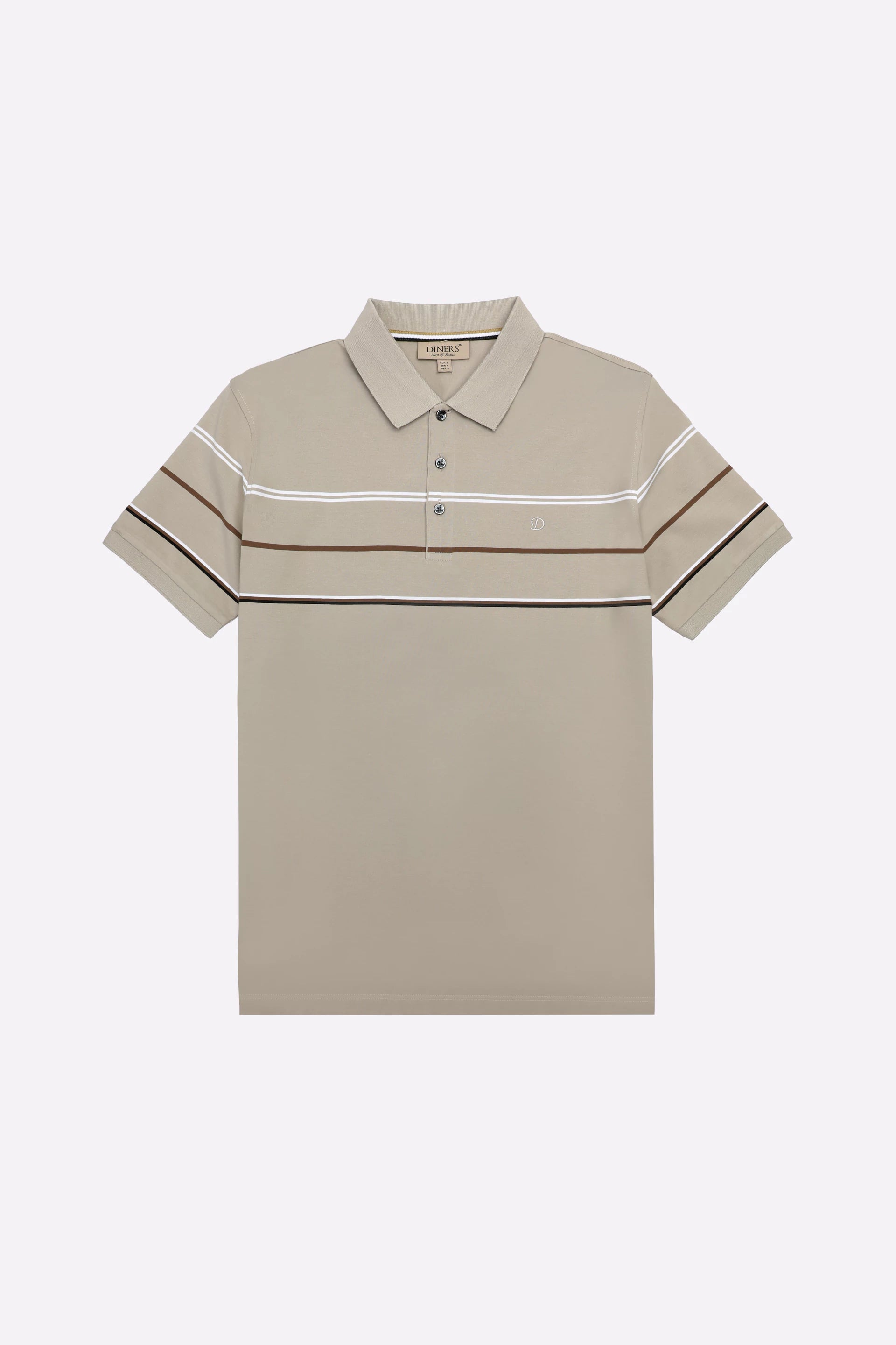 Beige Yarn Dyed Polo - Image 6
