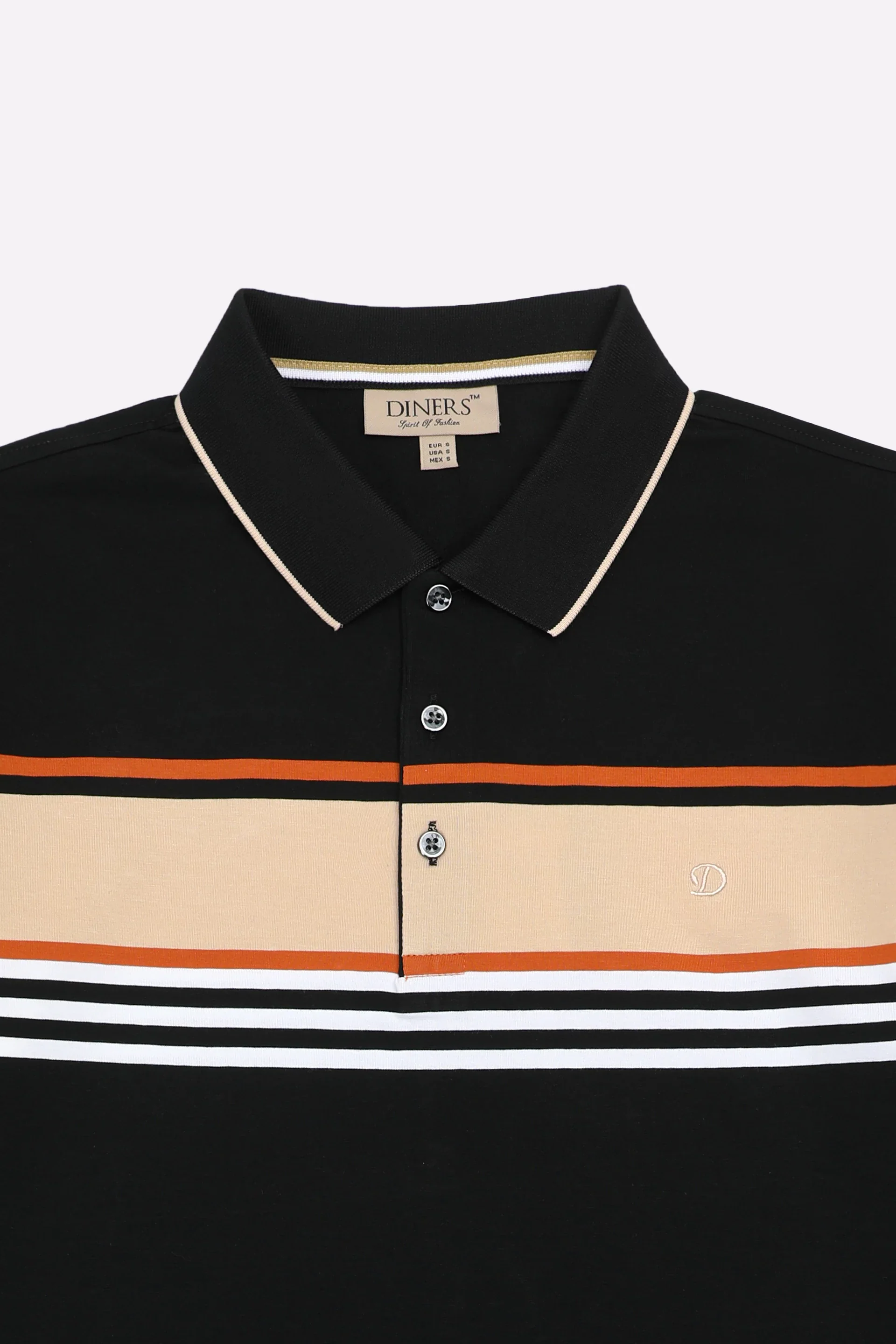 Black Yarn Dyed Polo - Image 7