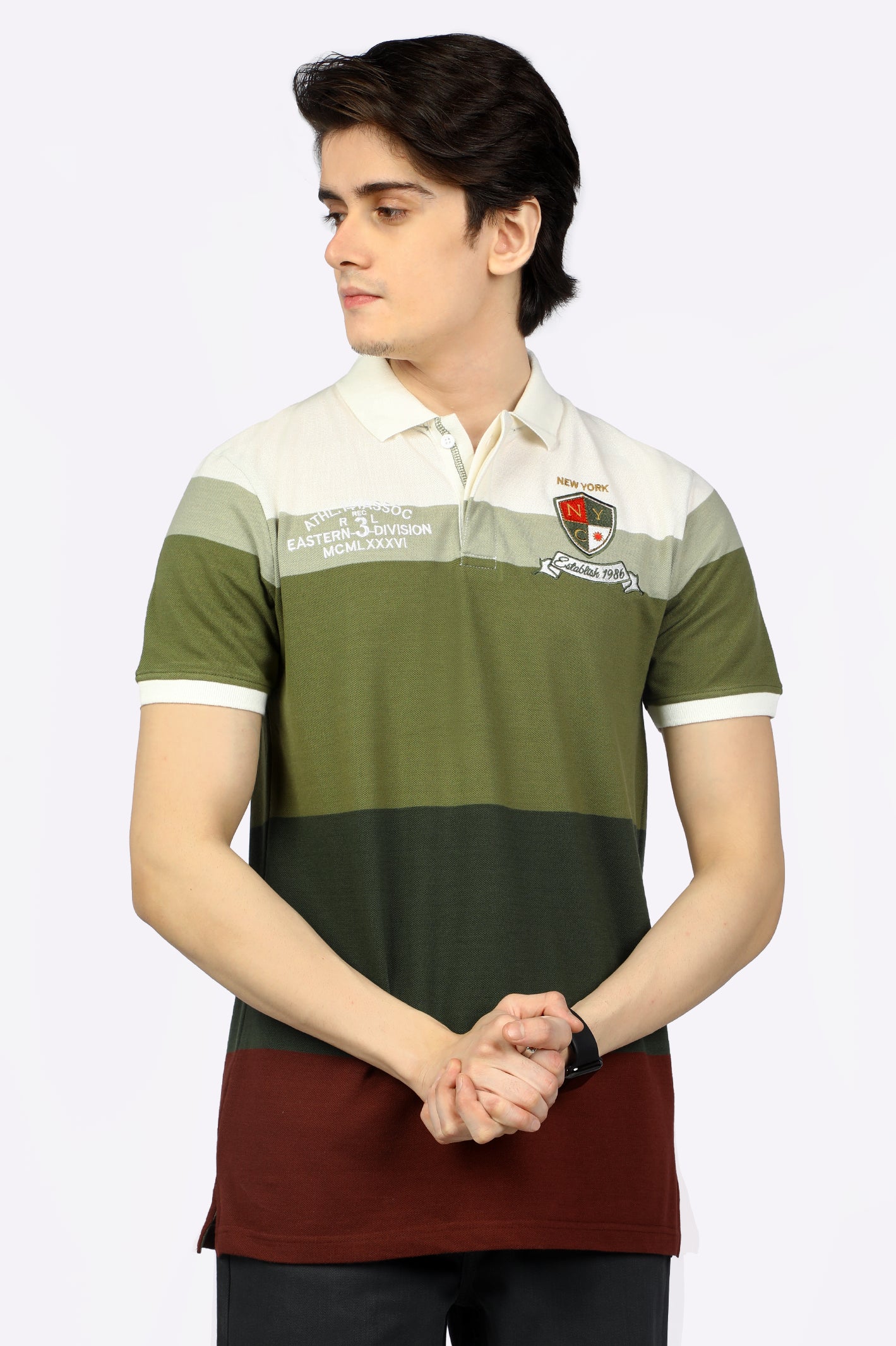 Color Block Polo Shirt