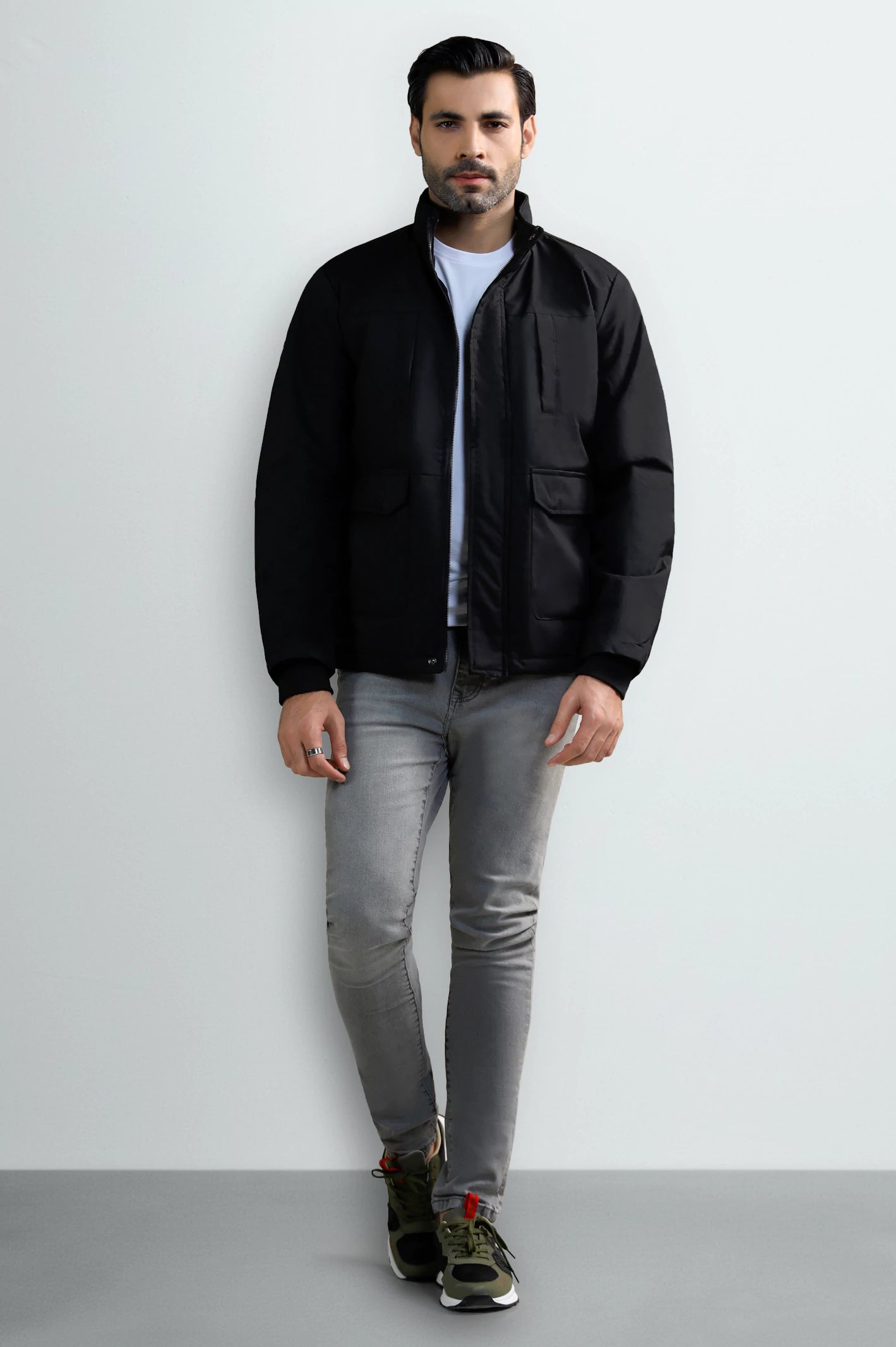 Men's Black Jacket - Image 2
