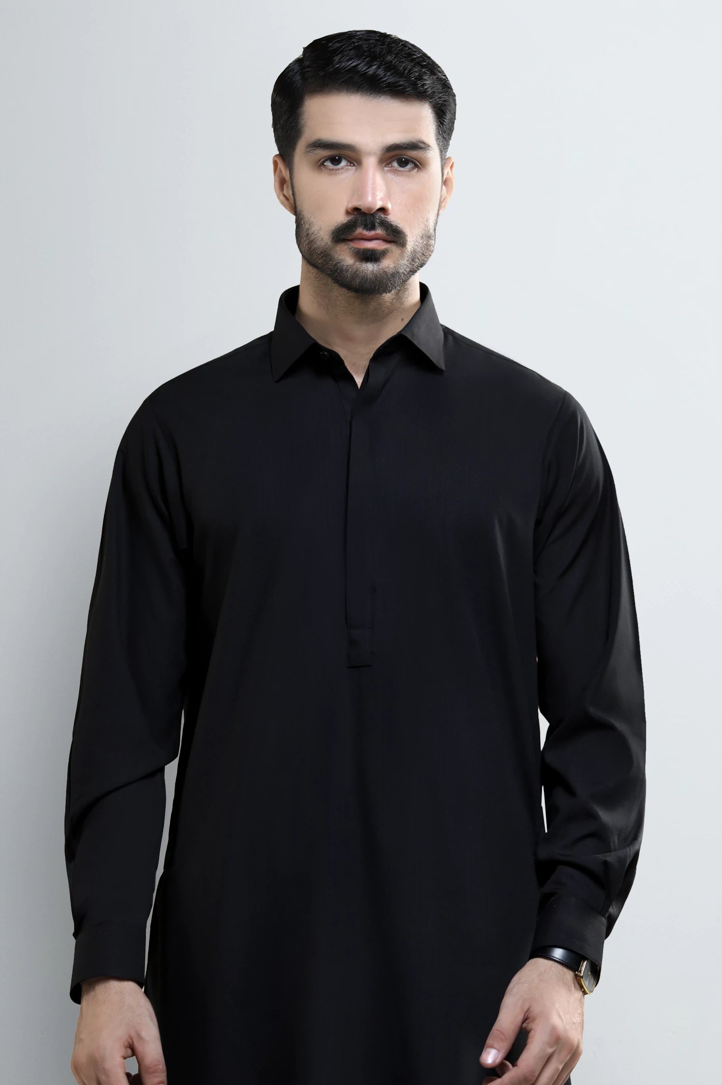 Black Wash & Wear Shalwar Kameez