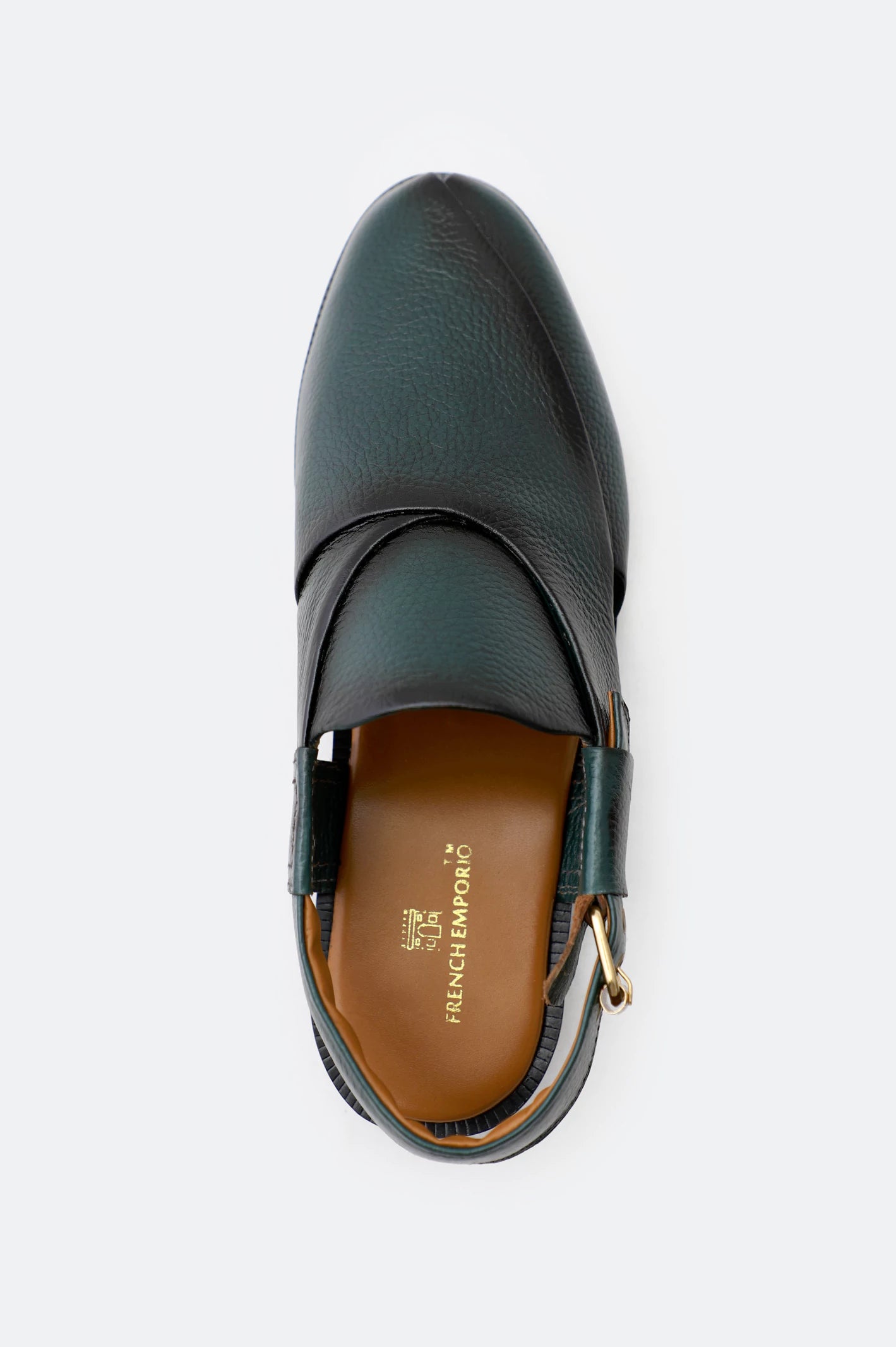 Green Casual Peshawari Sandal - Image 3