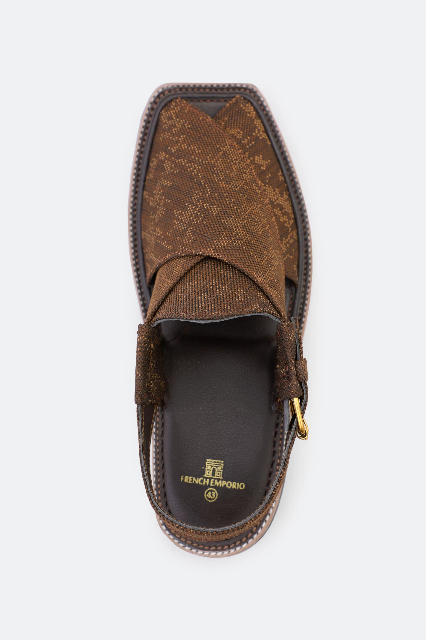 Brown Casual Peshawari Sandal - Image 3