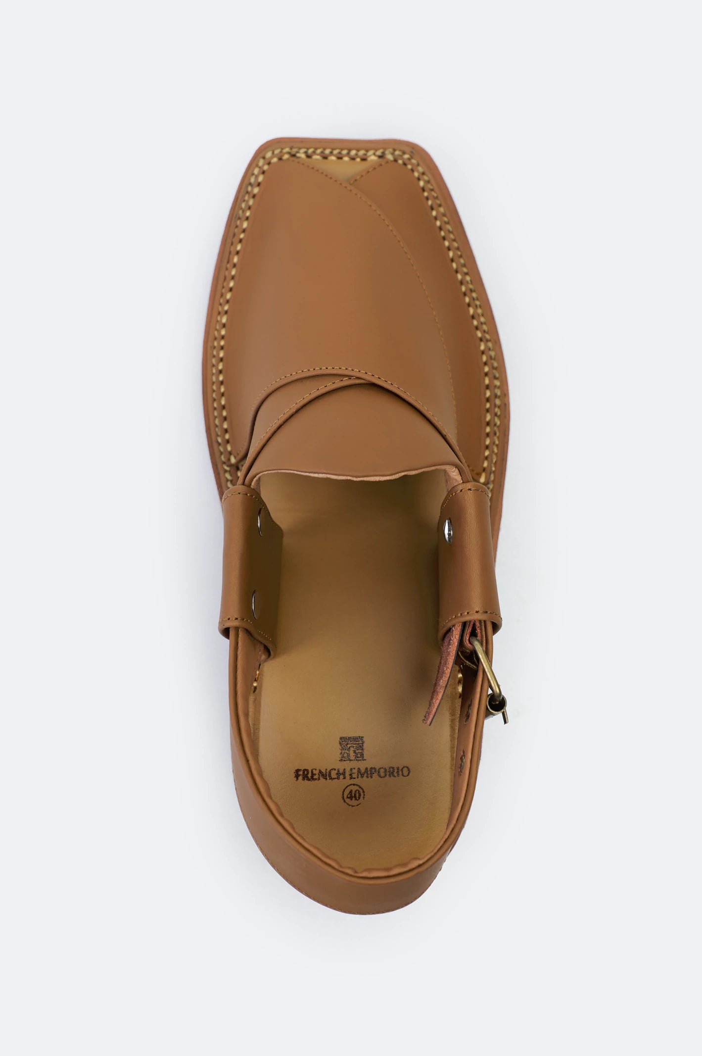 Mustard Casual Peshawari Sandal - Image 3