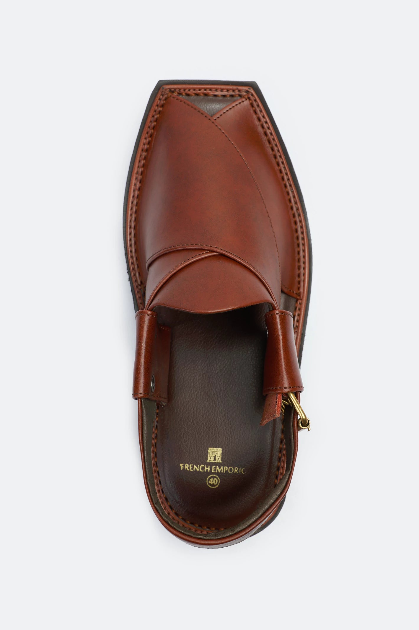 Tan Casual Peshawari Sandal - Image 3