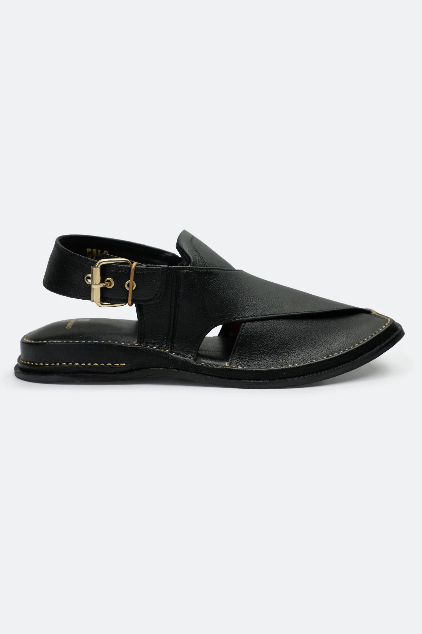 Black Casual Peshawari Sandal - Image 2