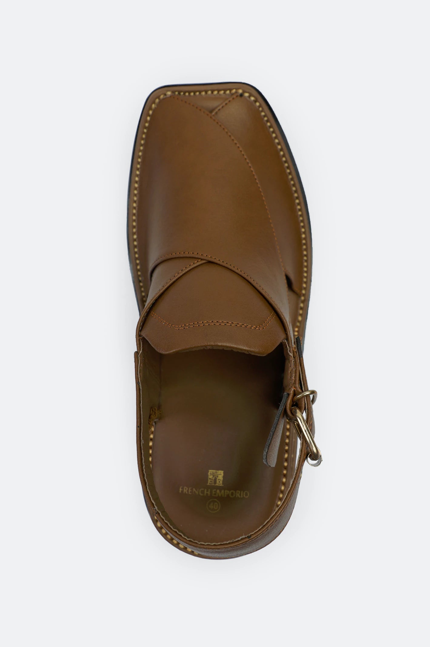 Mustard Casual Peshawari Sandal - Image 3