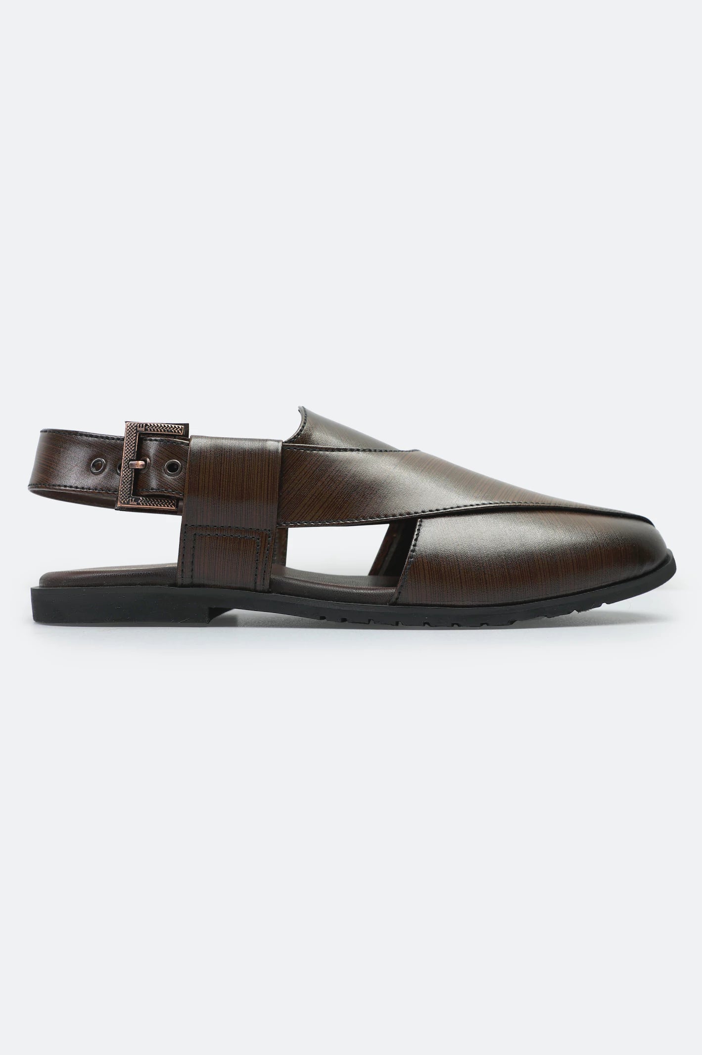 Brown Casual Peshawari Sandal - Image 2