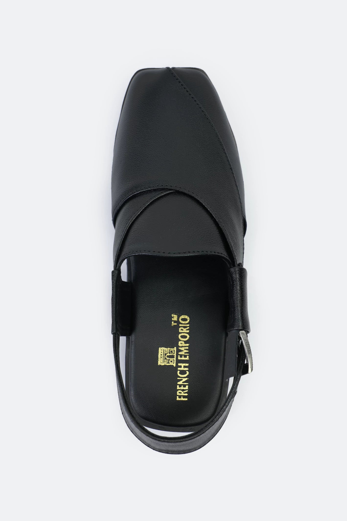 Black Casual Peshawari Sandal - Image 3