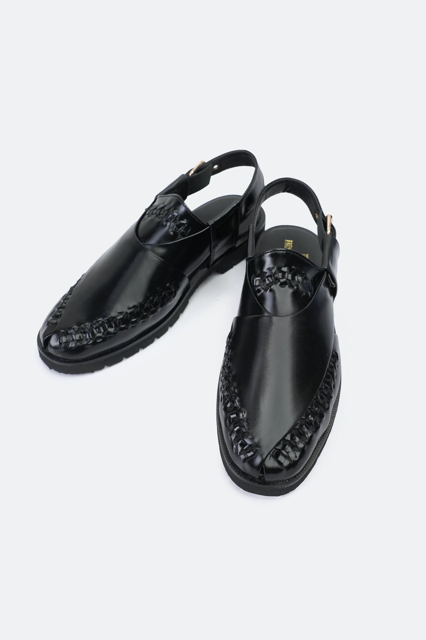Black Casual Peshawari Sandal