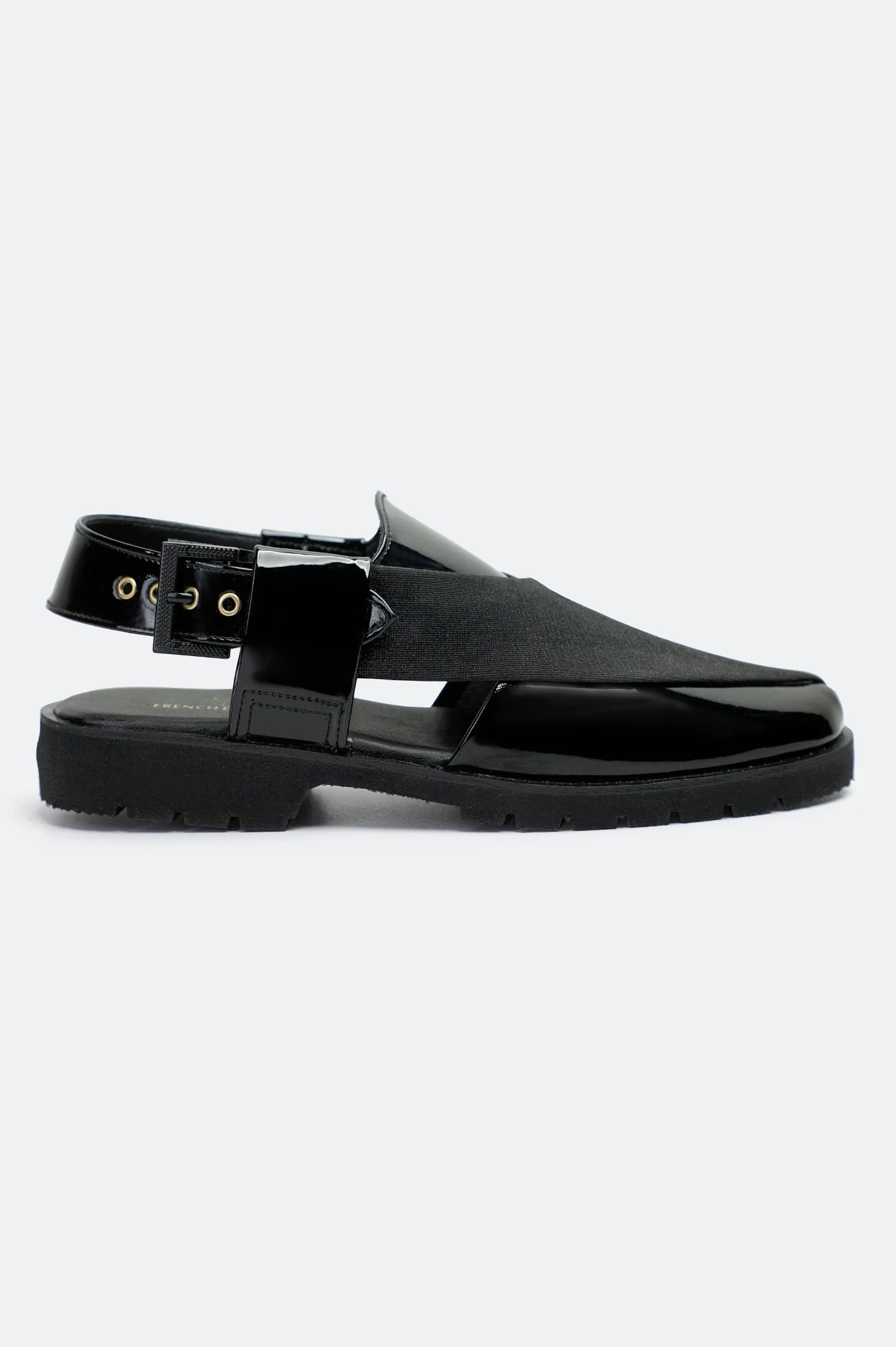 Black Casual Peshawari Sandal - Image 2