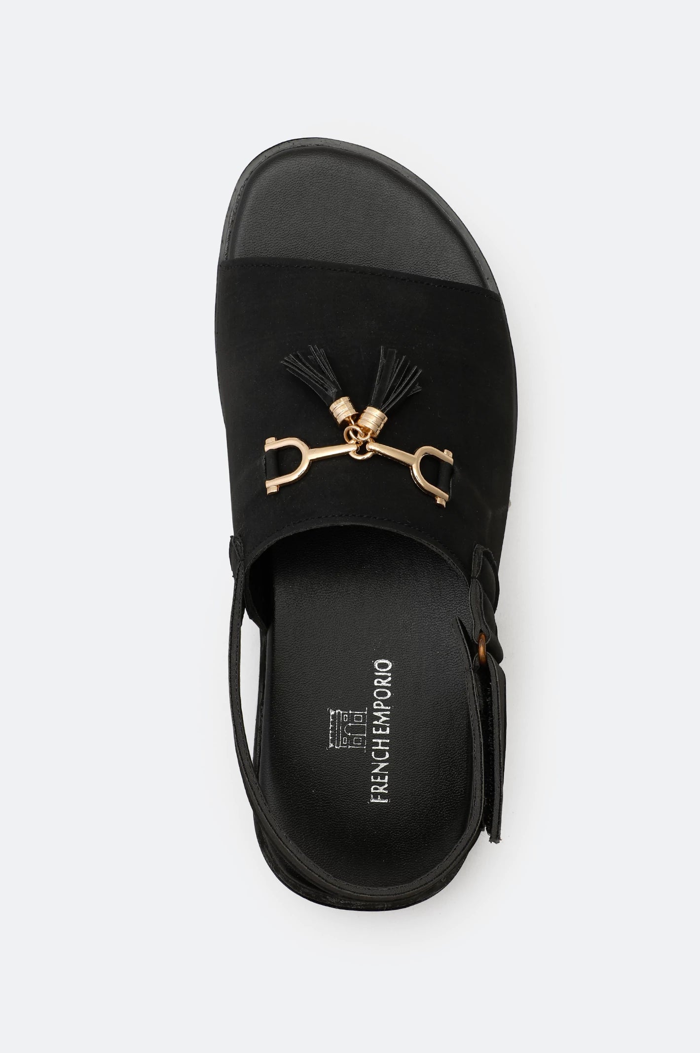 Black Casual Slides Sandal - Image 3