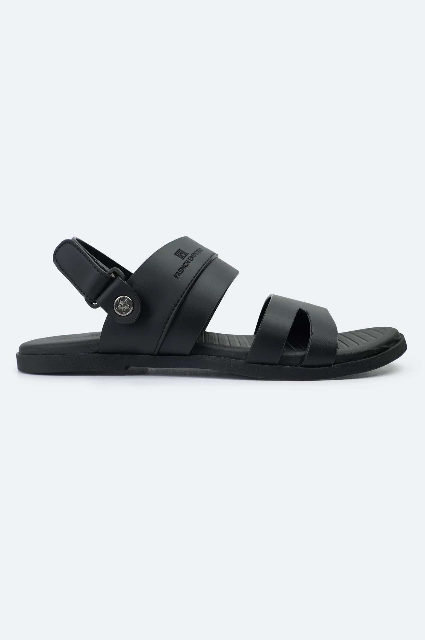 Black Casual Slides Sandal - Image 2