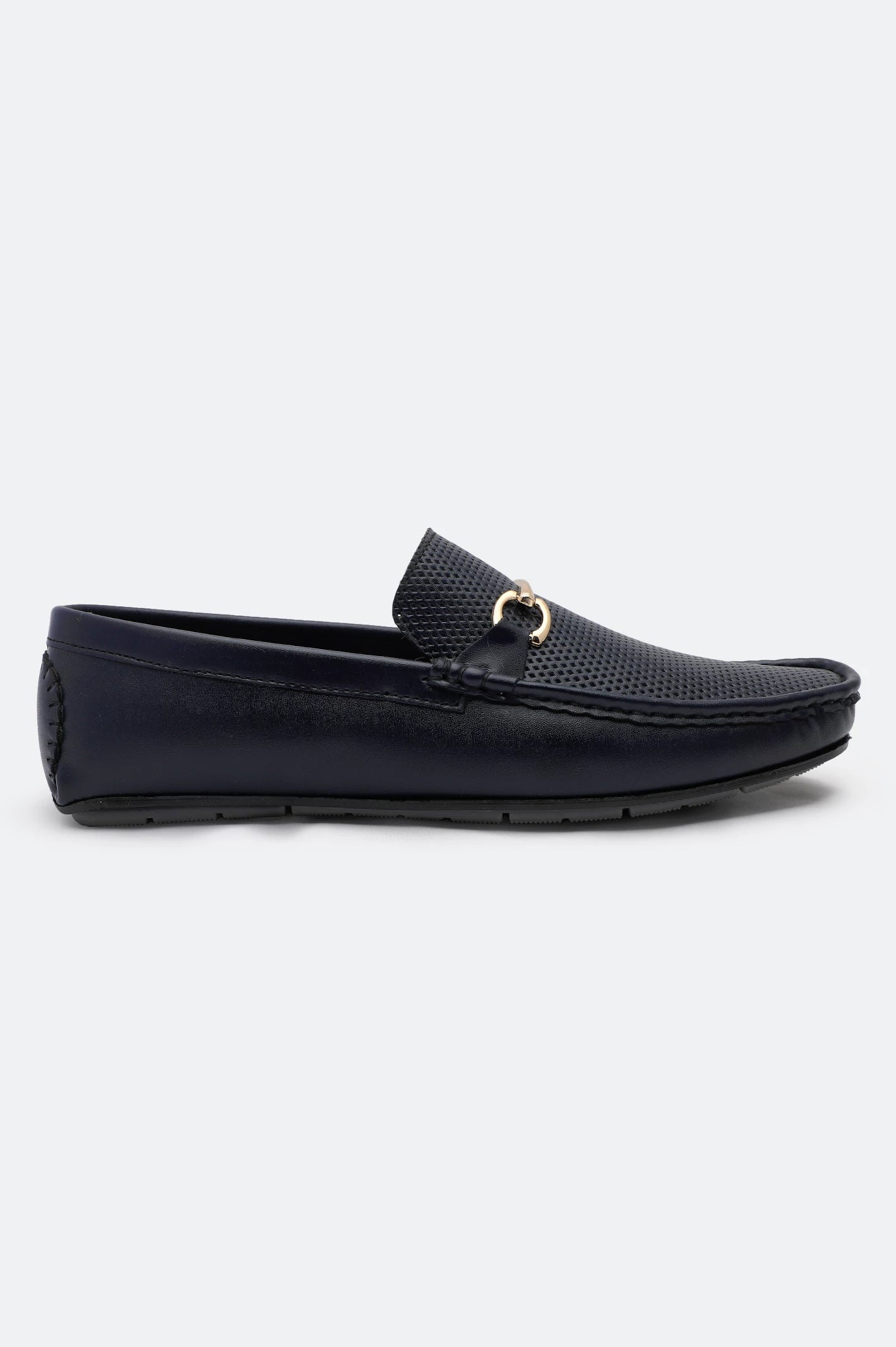 Navy Blue Casual Moccasins Shoes - Image 2