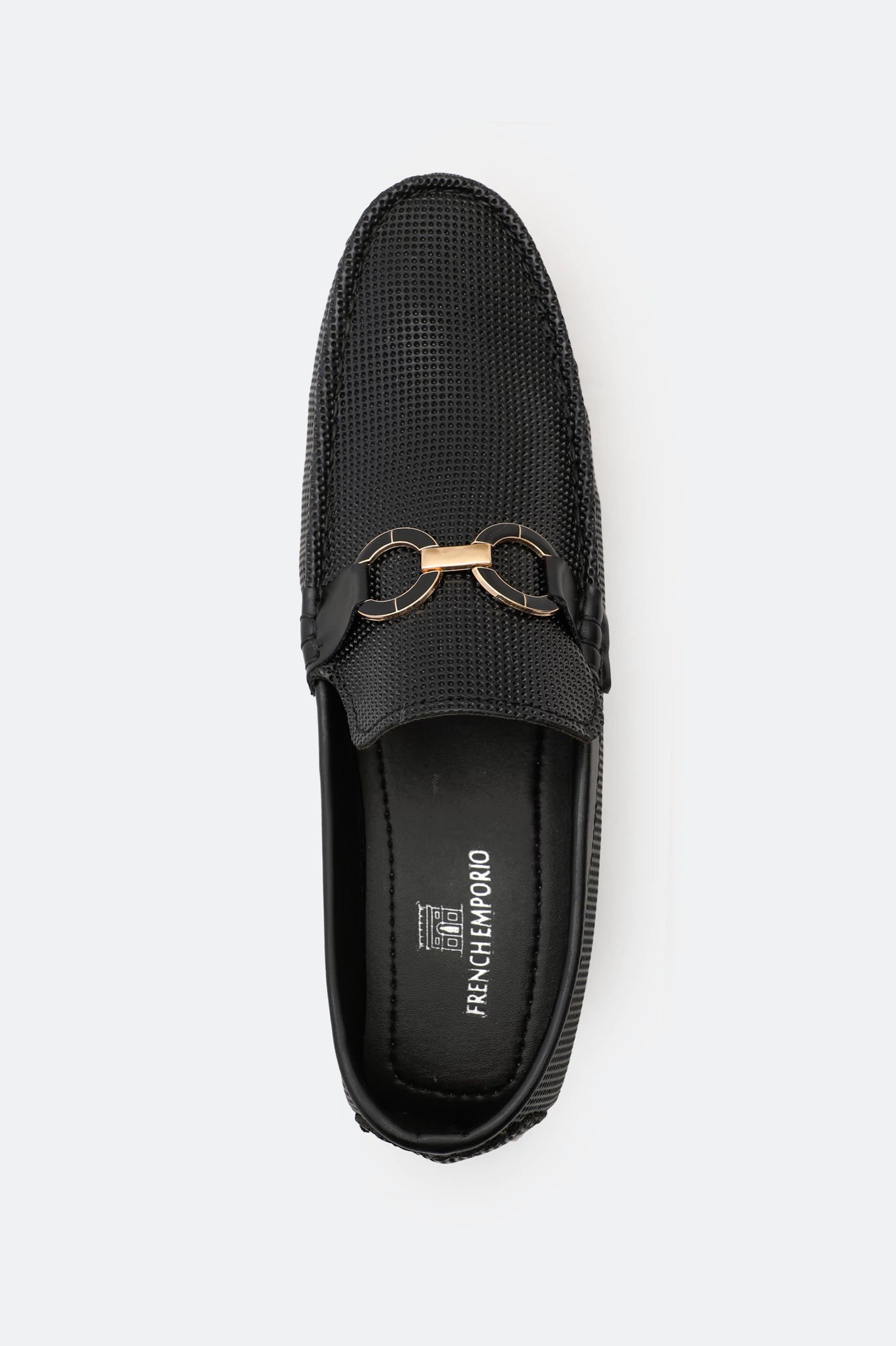 Black Men Casual Moccassins Shoes - Image 3