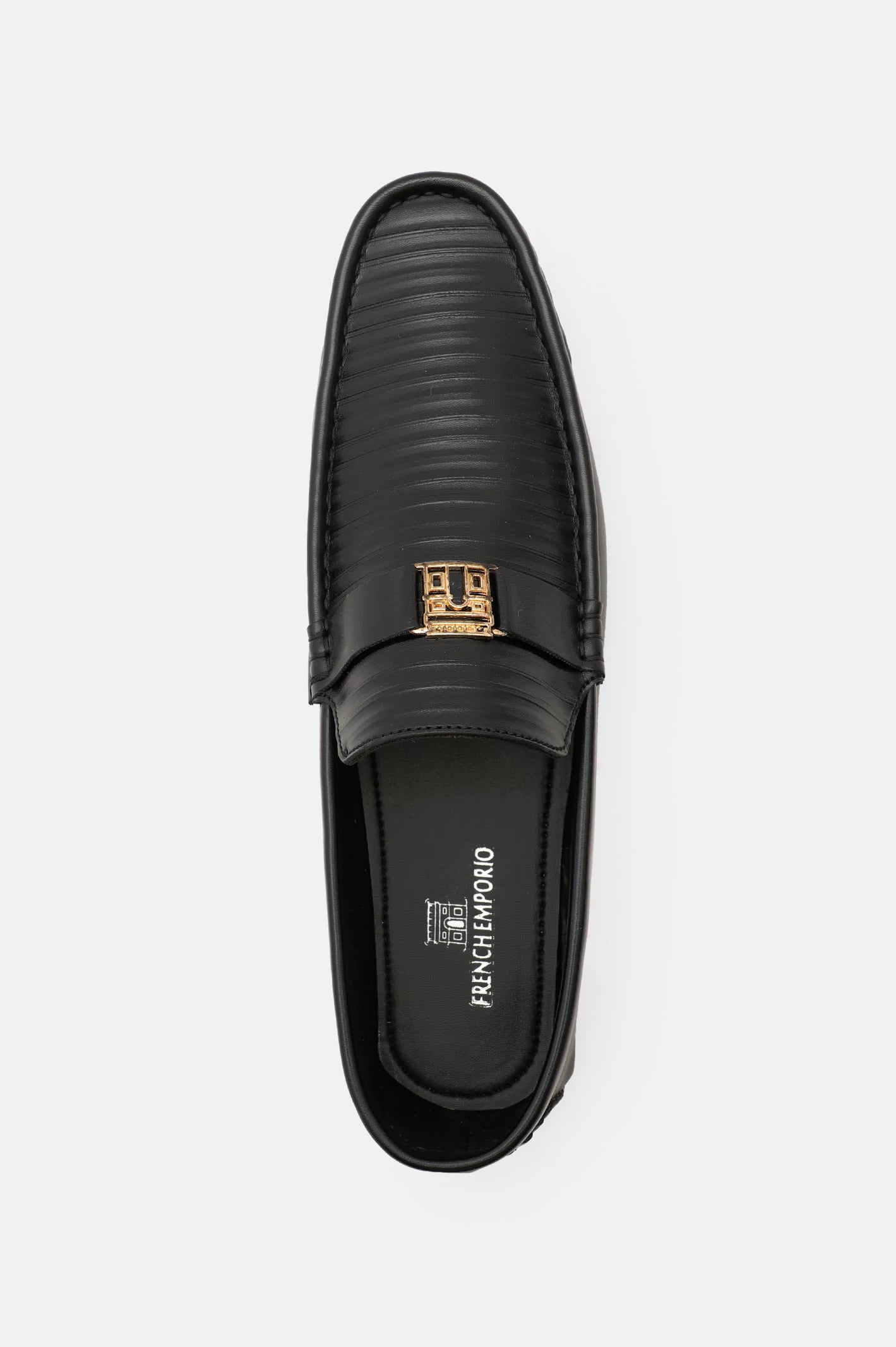 Black Men Casual Moccassins Shoes - Image 3