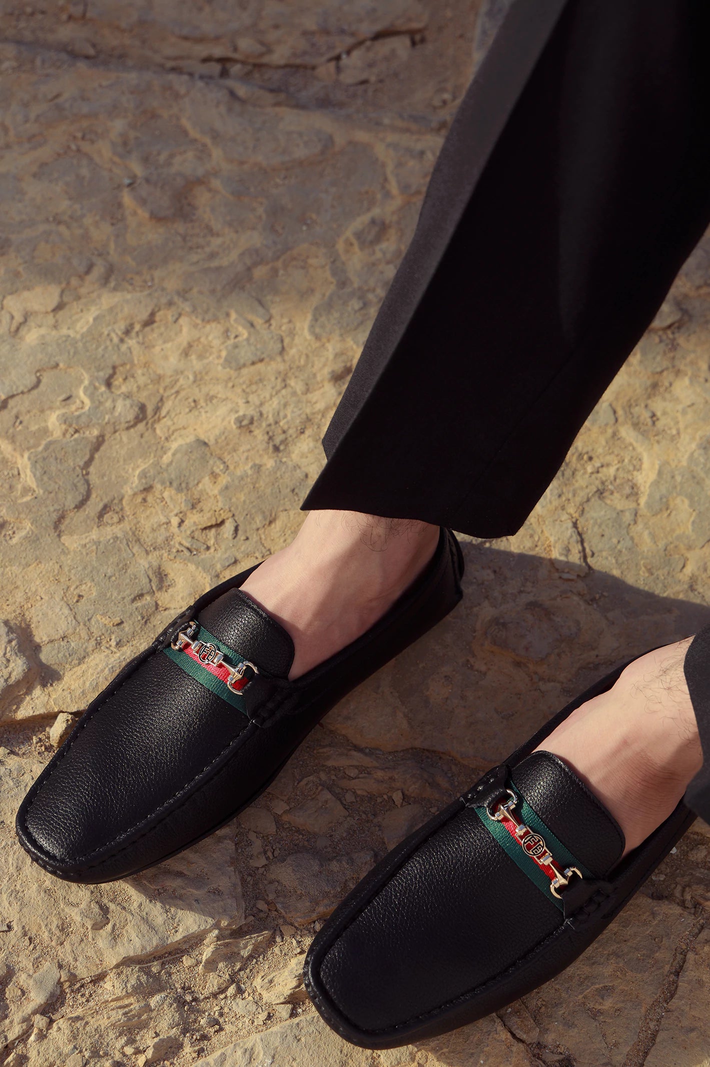 Black Casual Moccassins Shoes - Image 3