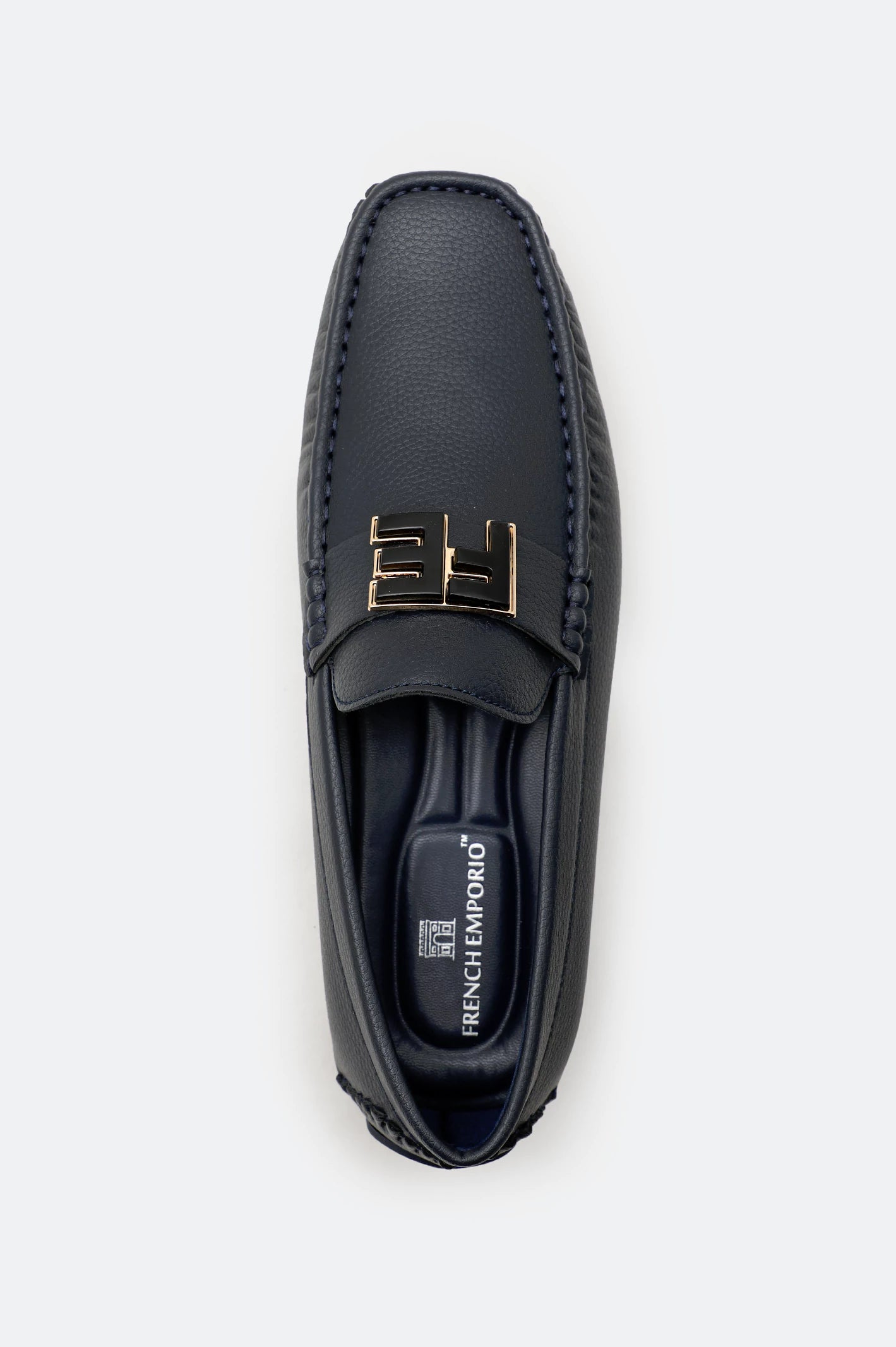 Navy Casual Moccassins Shoes - Image 7
