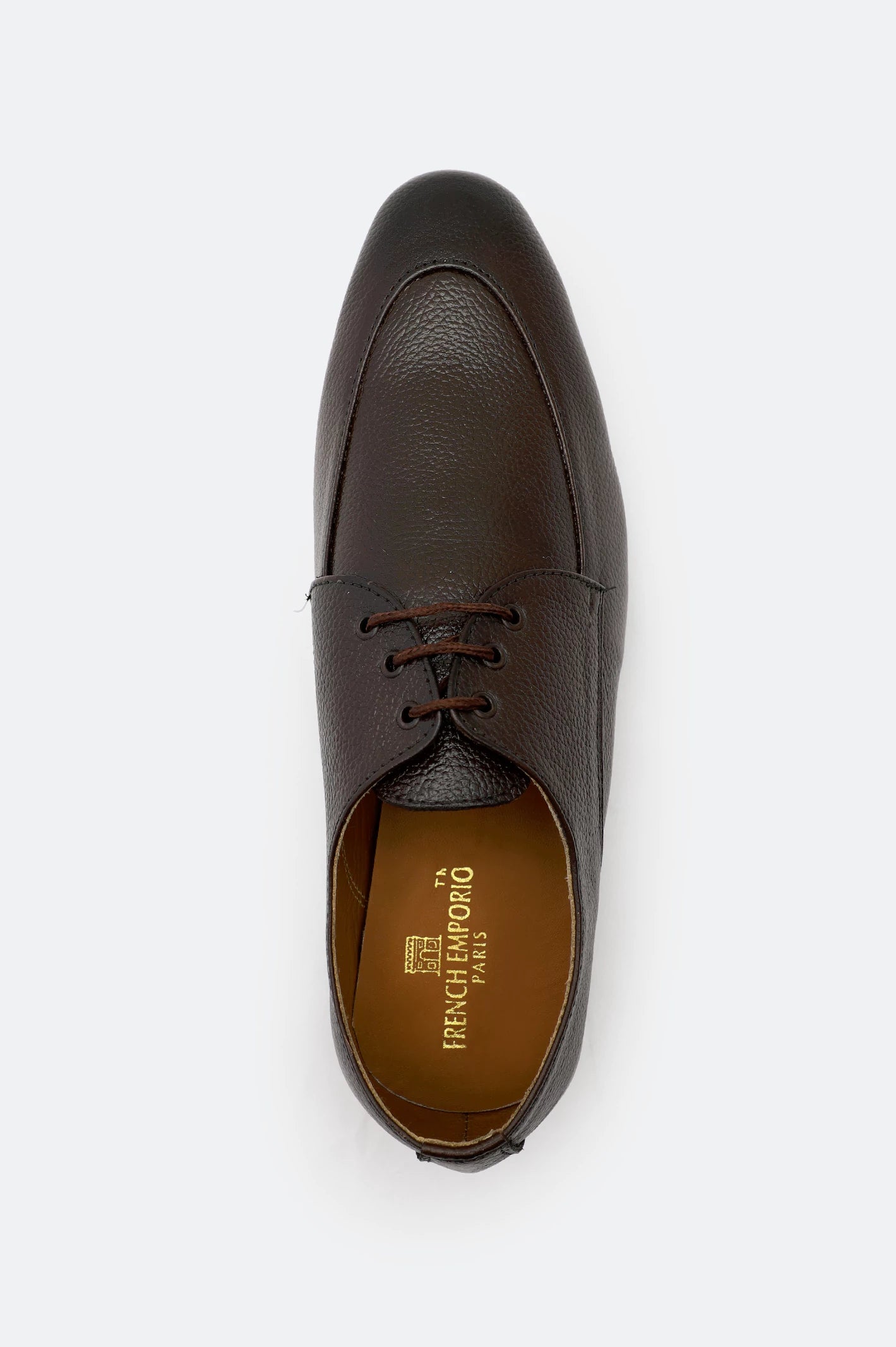 Brown Derby Lace Up Formal Shoes - Image 3